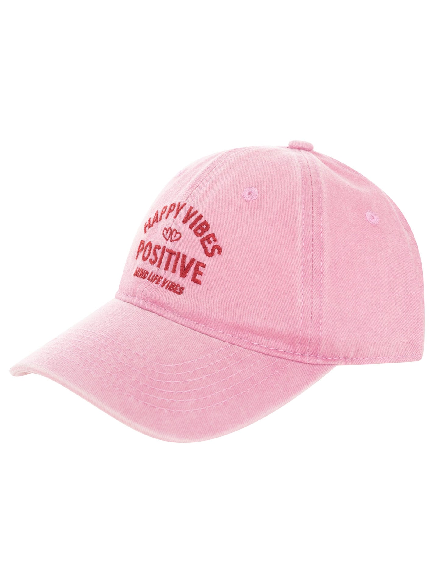 Zwillingsherz Baseball Cap »"Happy Vibes"« modernen Vintage-Look, Stickerei