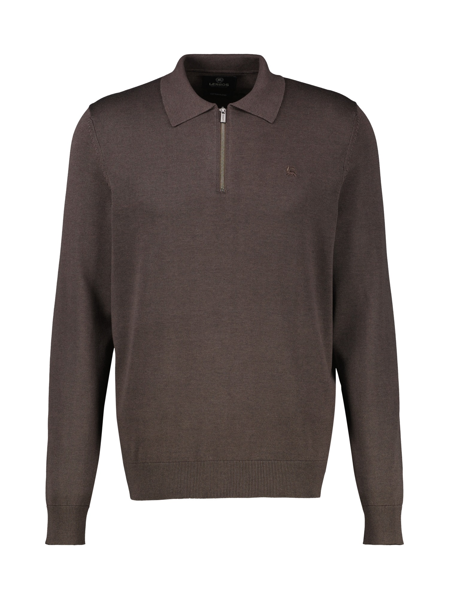 LERROS Langarm-Poloshirt »Flexibles Langarmpolo aus Baumwollmix mit Reißverschluss«