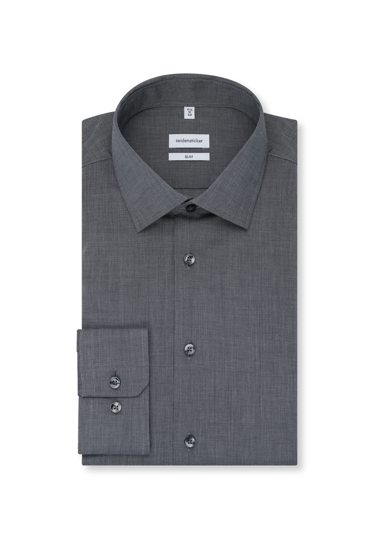 seidensticker Businesshemd »Schwarze Rose« Slim 1/1 Kentkragen Uni