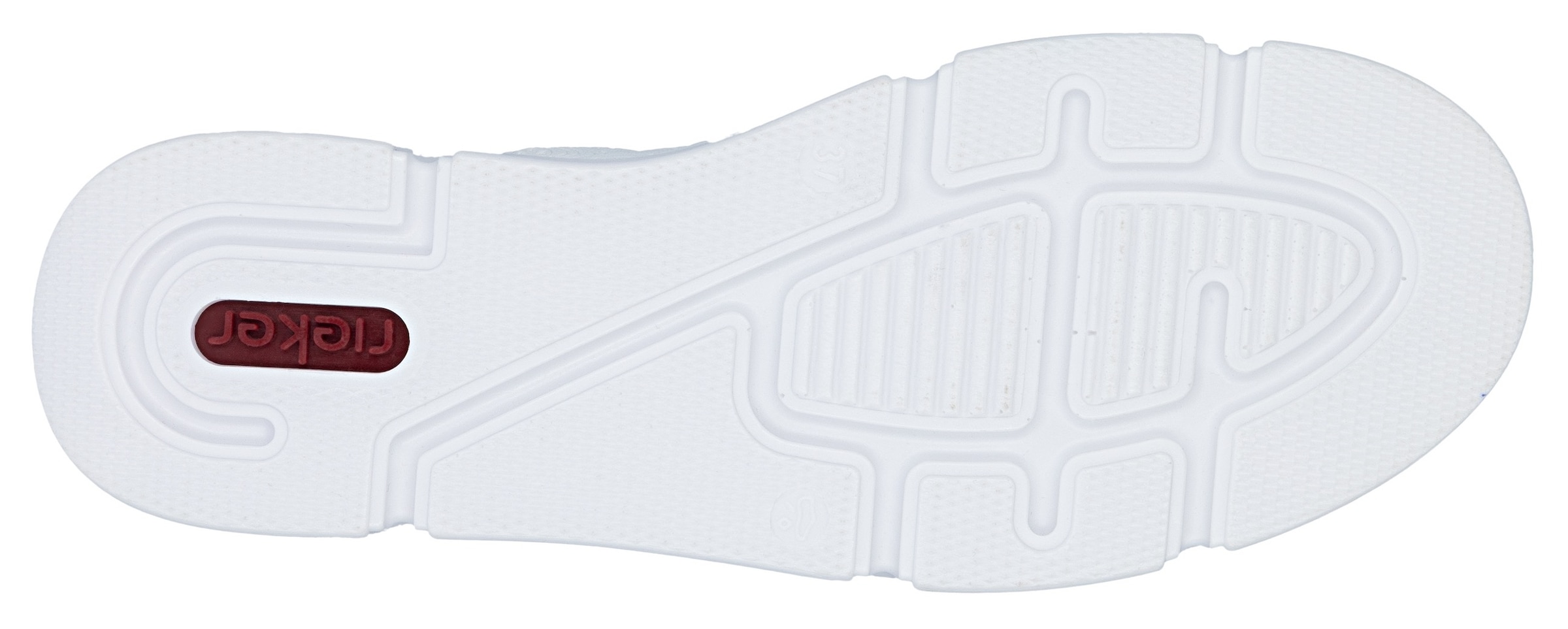 Rieker Plateausneaker  mit metallicfarbenen Akzenten, Freizeitschuh, Halbschuh, Schnürschuh