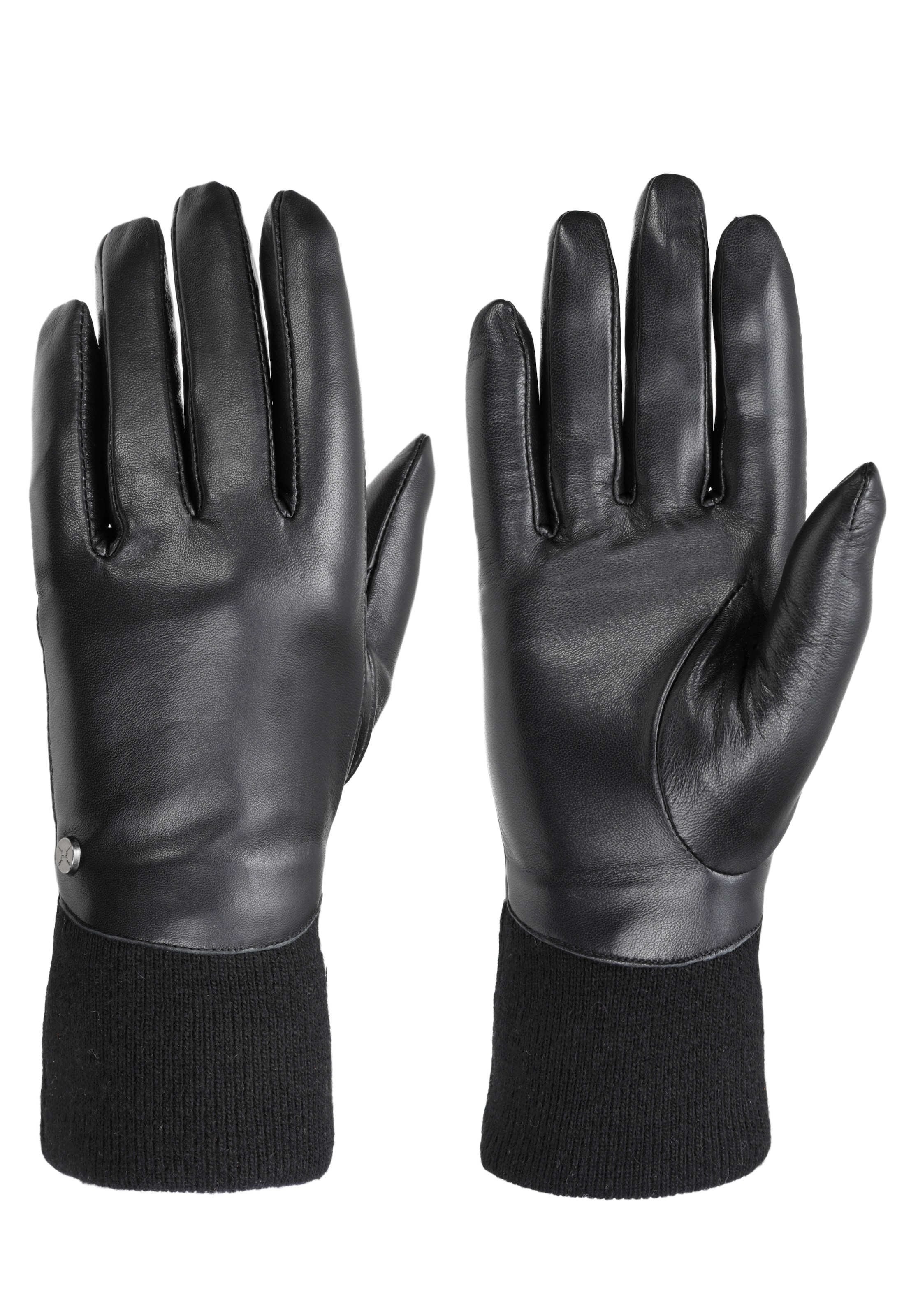 Pearlwood Damen Lederhandschuhe »LUNA« 1 Paar in schwarz, Größe 8