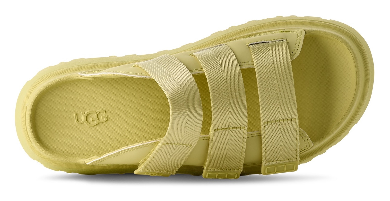 UGG Pantolette »GOLDENGLOW SLIDE«, Plateauschuh, Sandale, Flats mit Fußbett
