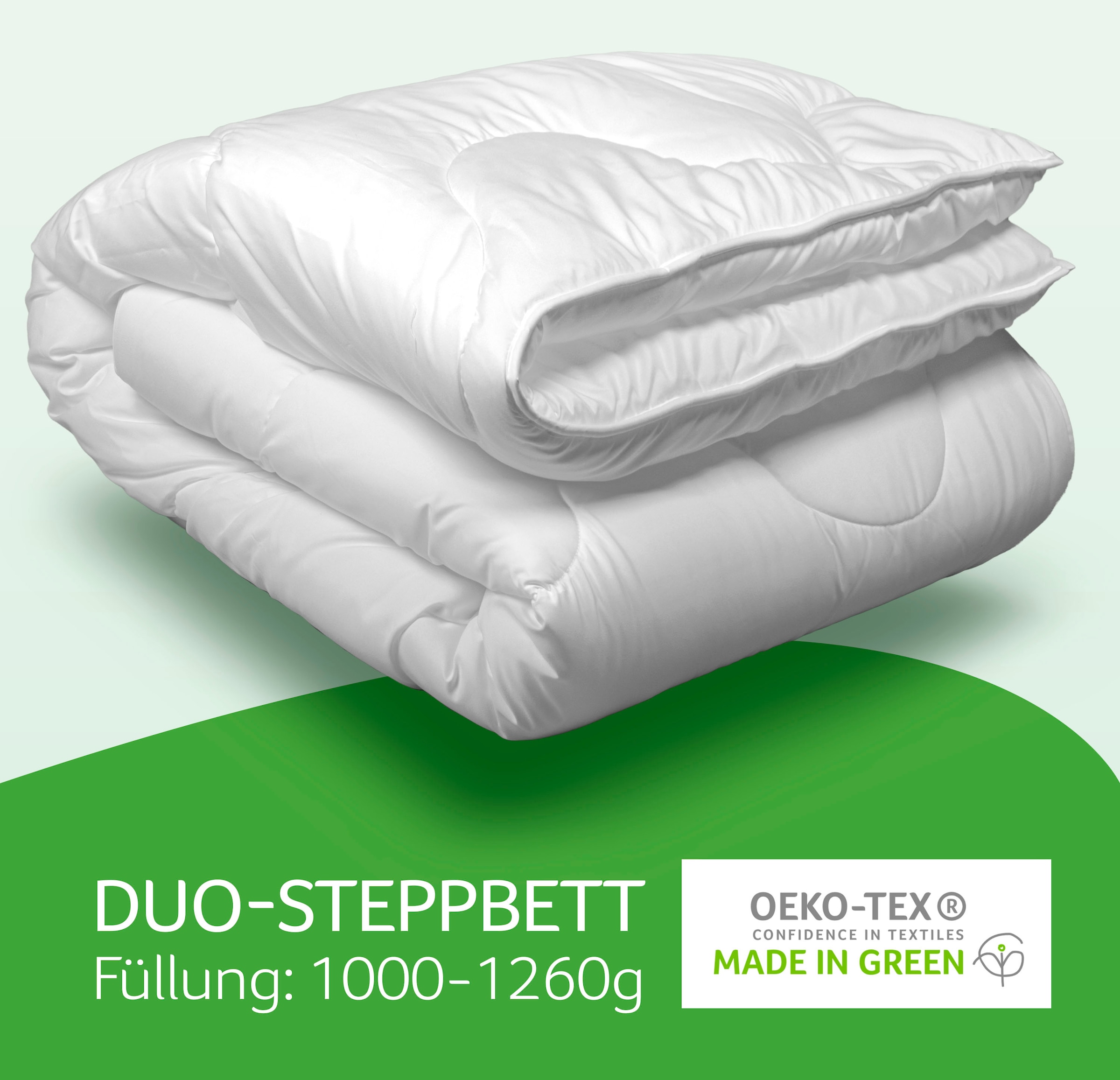 John Cotton Microfaserbettdecke »Julia, Bettdecken für Sommer und Winter«, extrawarm, Füllung Polyester, Bezug 100% Polyester, (1 St.), Bettdecke 135x200 cm, 155x220 cm, Made in Green, Decke