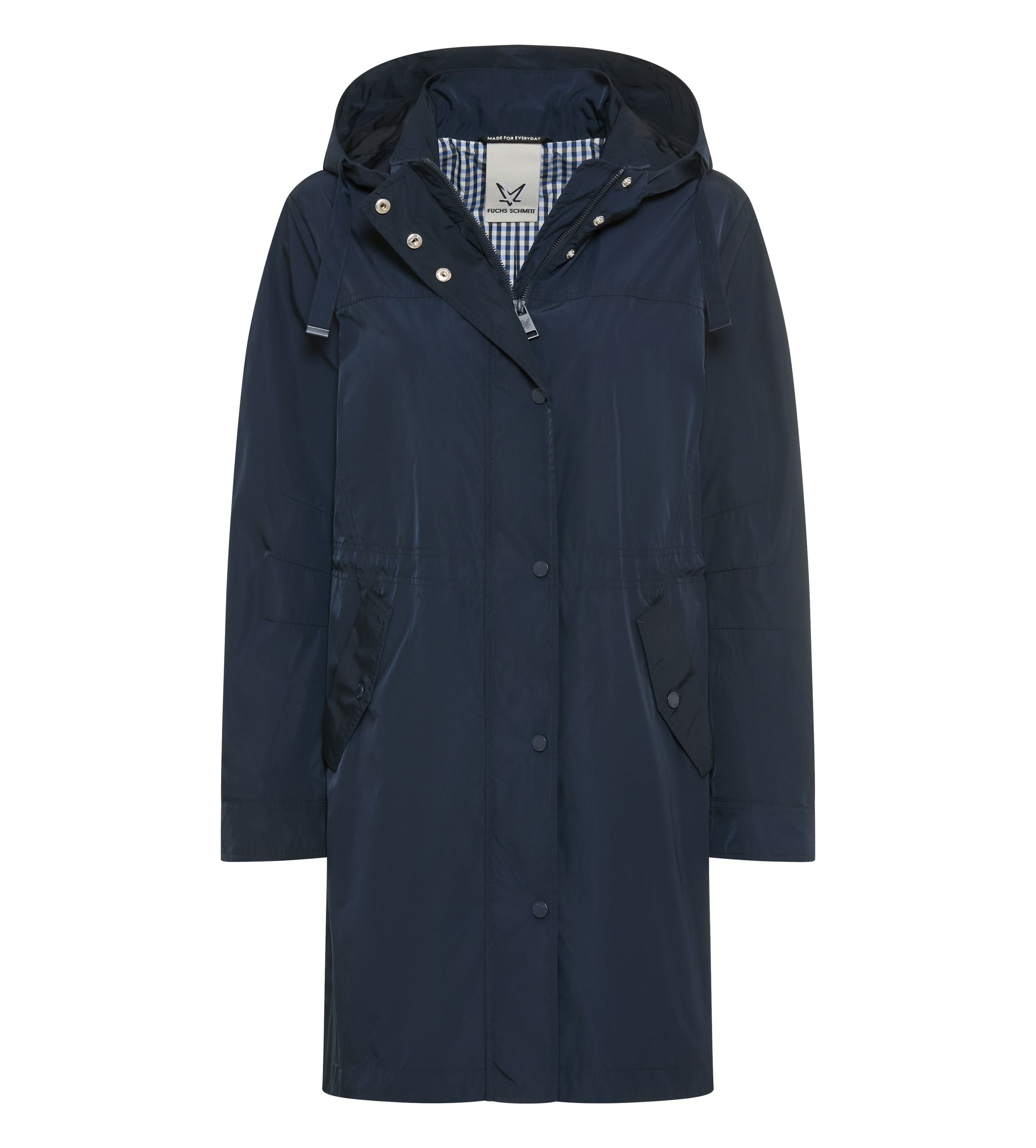 Fuchs Schmitt Kurzmantel abnehmbare Kapuze, Regular Fit, verdeckter Reißverschluss
