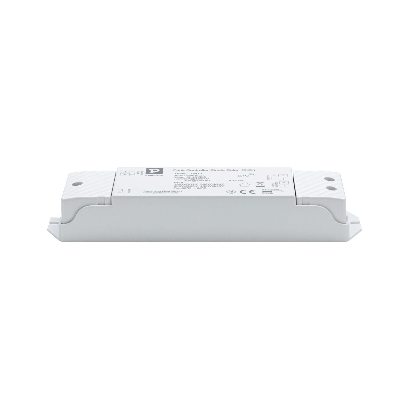 Paulmann LED-Streifen "Pro Funk Controller Single Color max. 360W 2.4GHz Weiß/Kunststoff" Zubehör