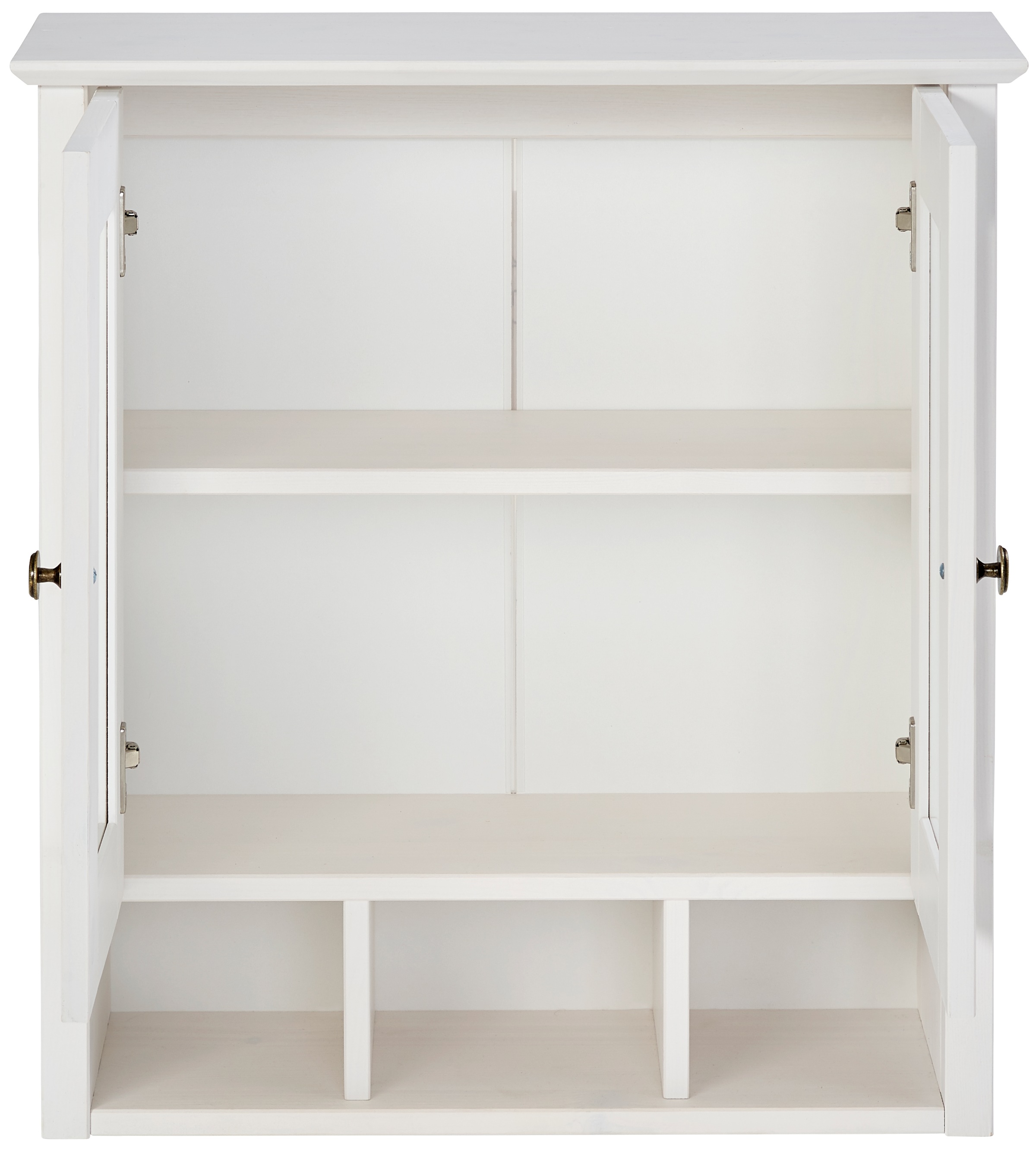 Home affaire Hängeschrank »Vili«, Badezimmerschrank, mit Glastüren, Breite 60 cm, aus Massivholz