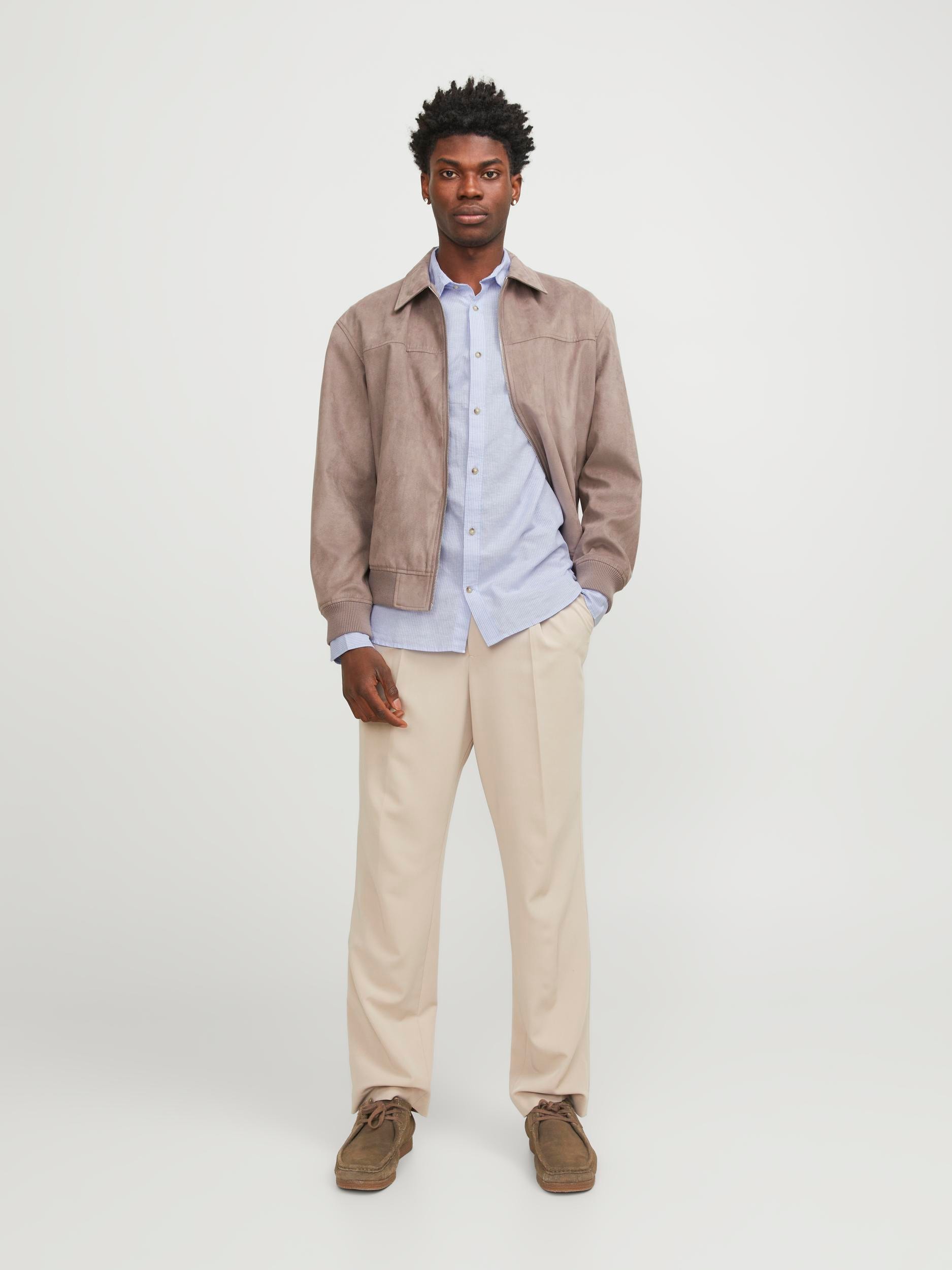 Jack & Jones Langarmhemd »JJESUMMER LINEN BLEND SHIRT LS SN«
