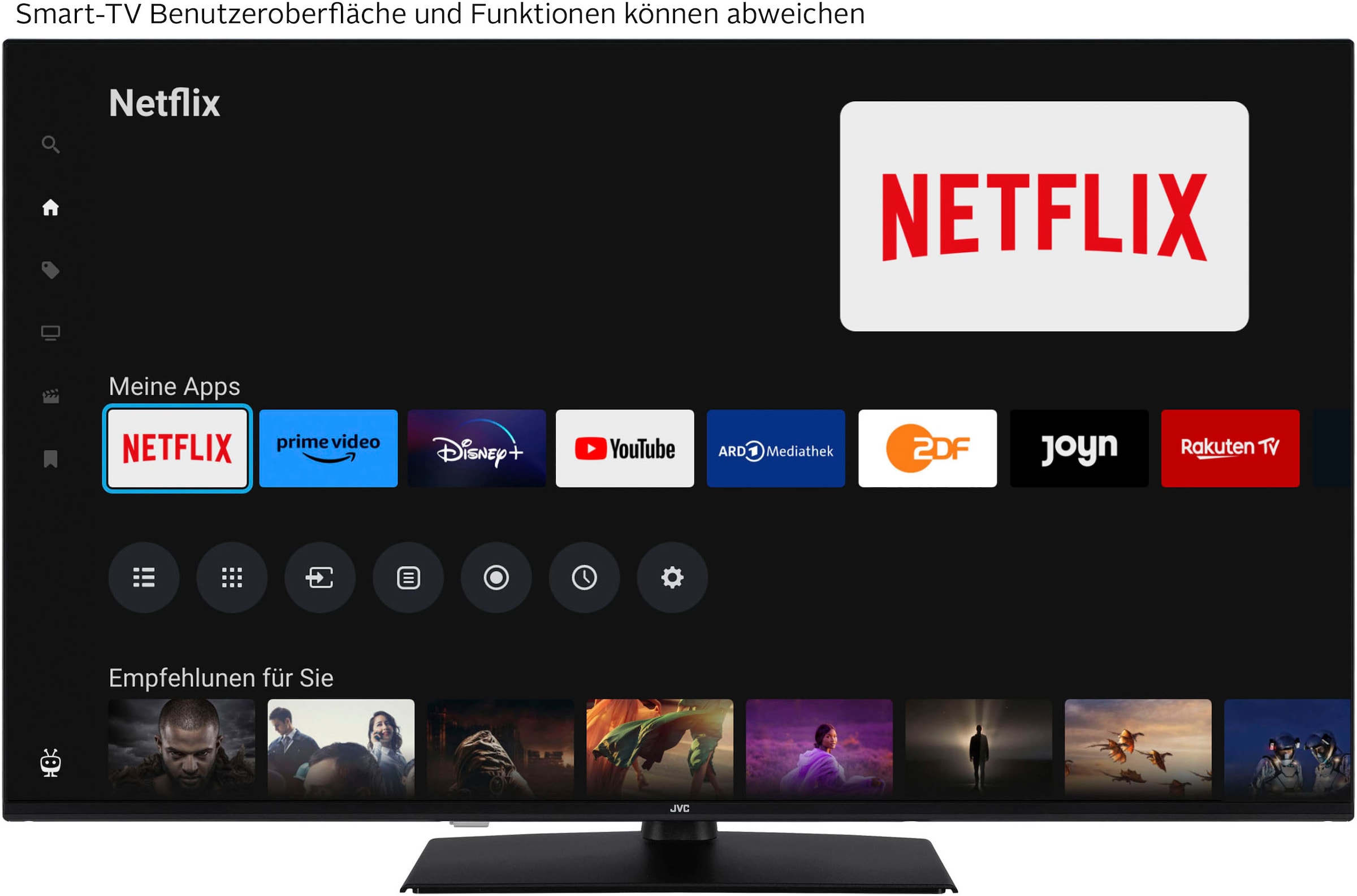 JVC QLED-Fernseher »LT-50VUQ3455«, 4K Ultra HD, Smart-TV