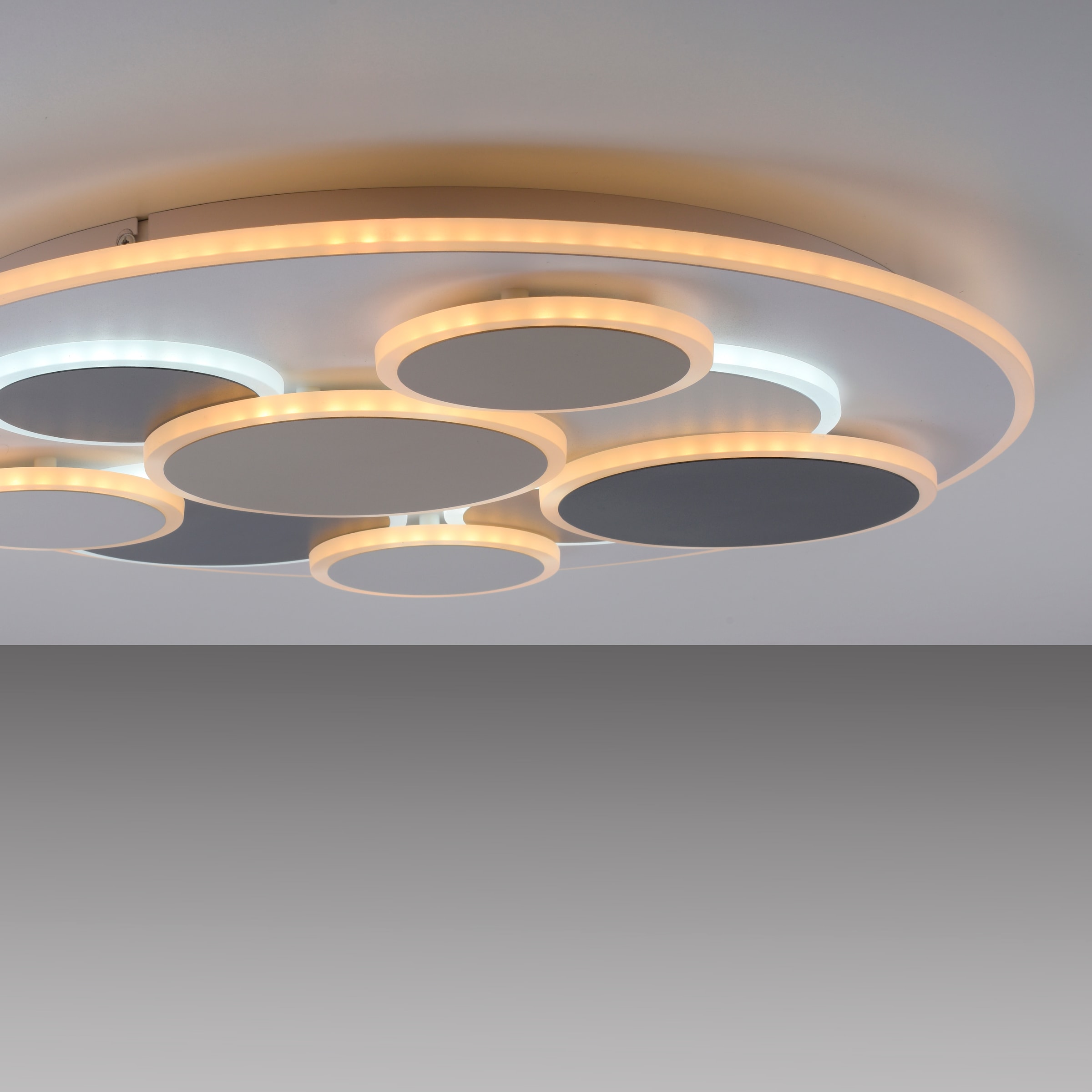 JUST LIGHT LED Deckenleuchte »MODENA« LED-Board 1 Stk. warmweiß - kaltweiß CCT 3000-6500K, dimmbar, Memoryfunktion, Infrarot-FB