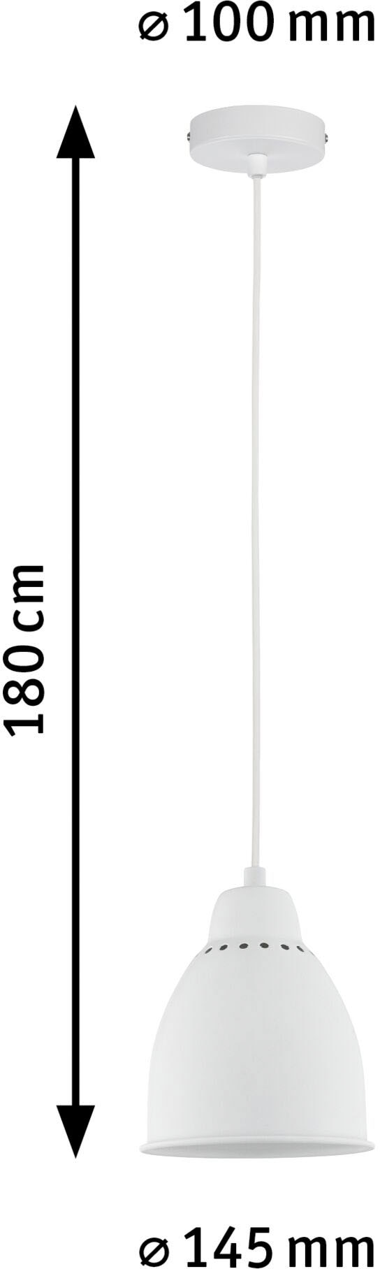 Paulmann Pendelleuchte »Hilla«, 1 flammig, Leuchtmittel E27 | ohne Leuchtmittel, E27