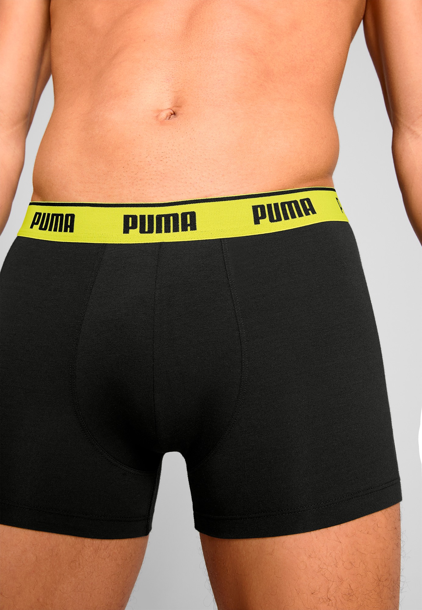 PUMA Boxershorts »PUMA MEN EVERYDAY BASIC BOXERS 3P« Komfortabler elastischer Logobund