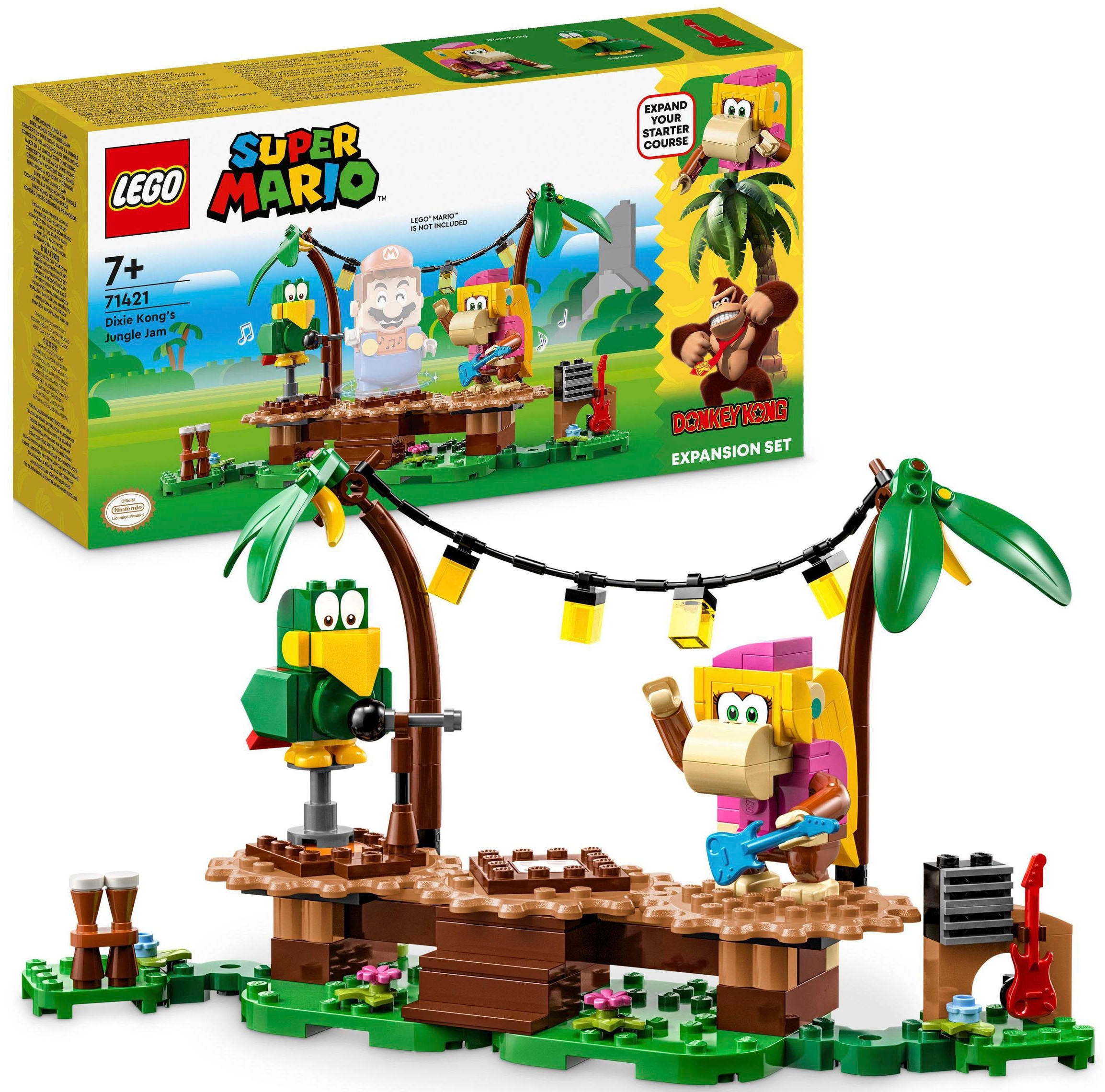 Konstruktionsspielsteine »Dixie Kongs Dschungel-Jam – Erweiterungsset (71421), LEGO®...