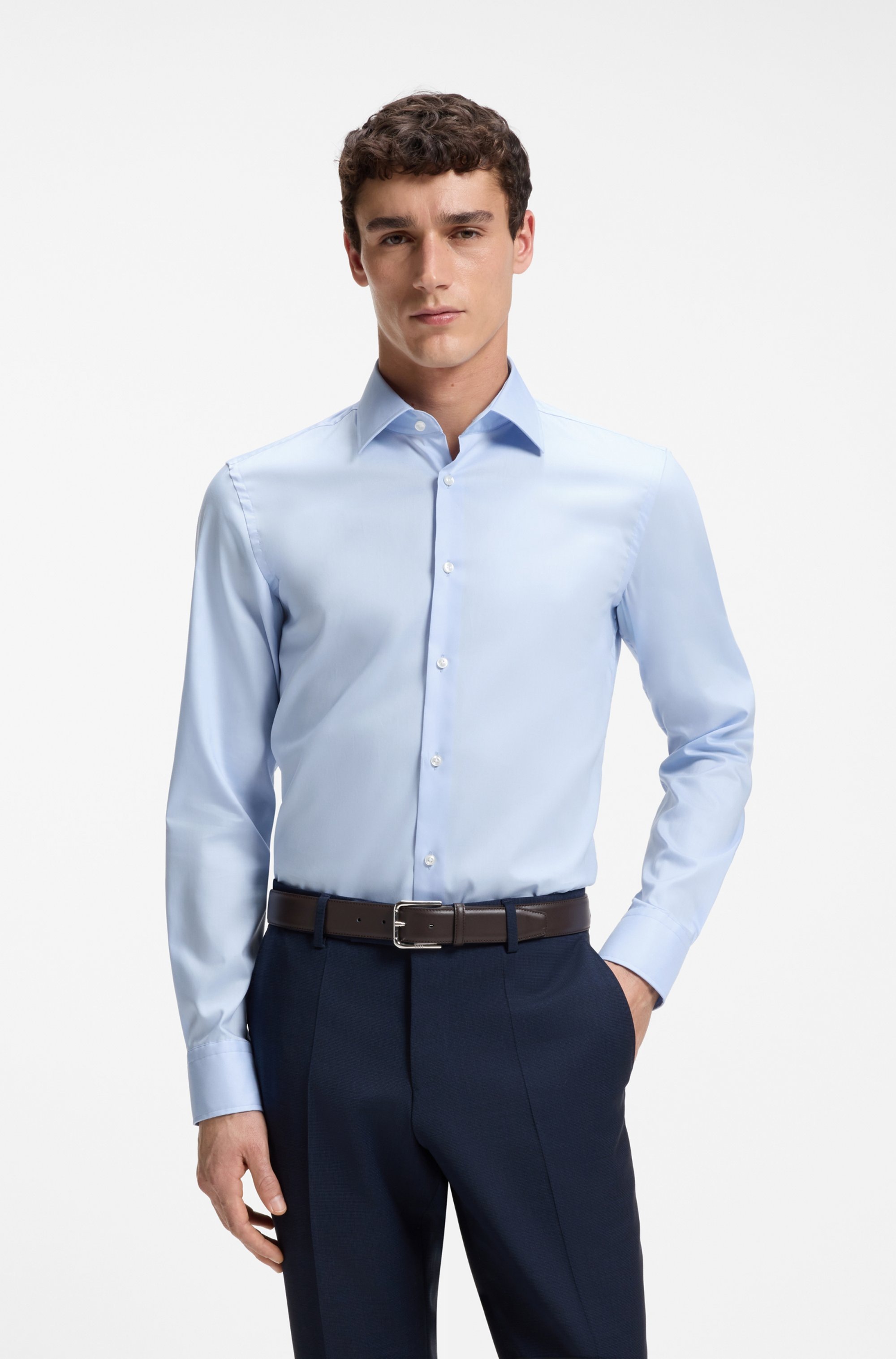 BOSS Businesshemd Kentkragen, Slim Fit, bügelleicht