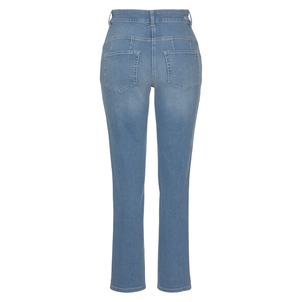 MAC Slim-fit-Jeans »Melanie Pipe Push-Up«, Formgebender Einsatz und Teilungsnähte sorgen für den besonderen Push-Up Effekt