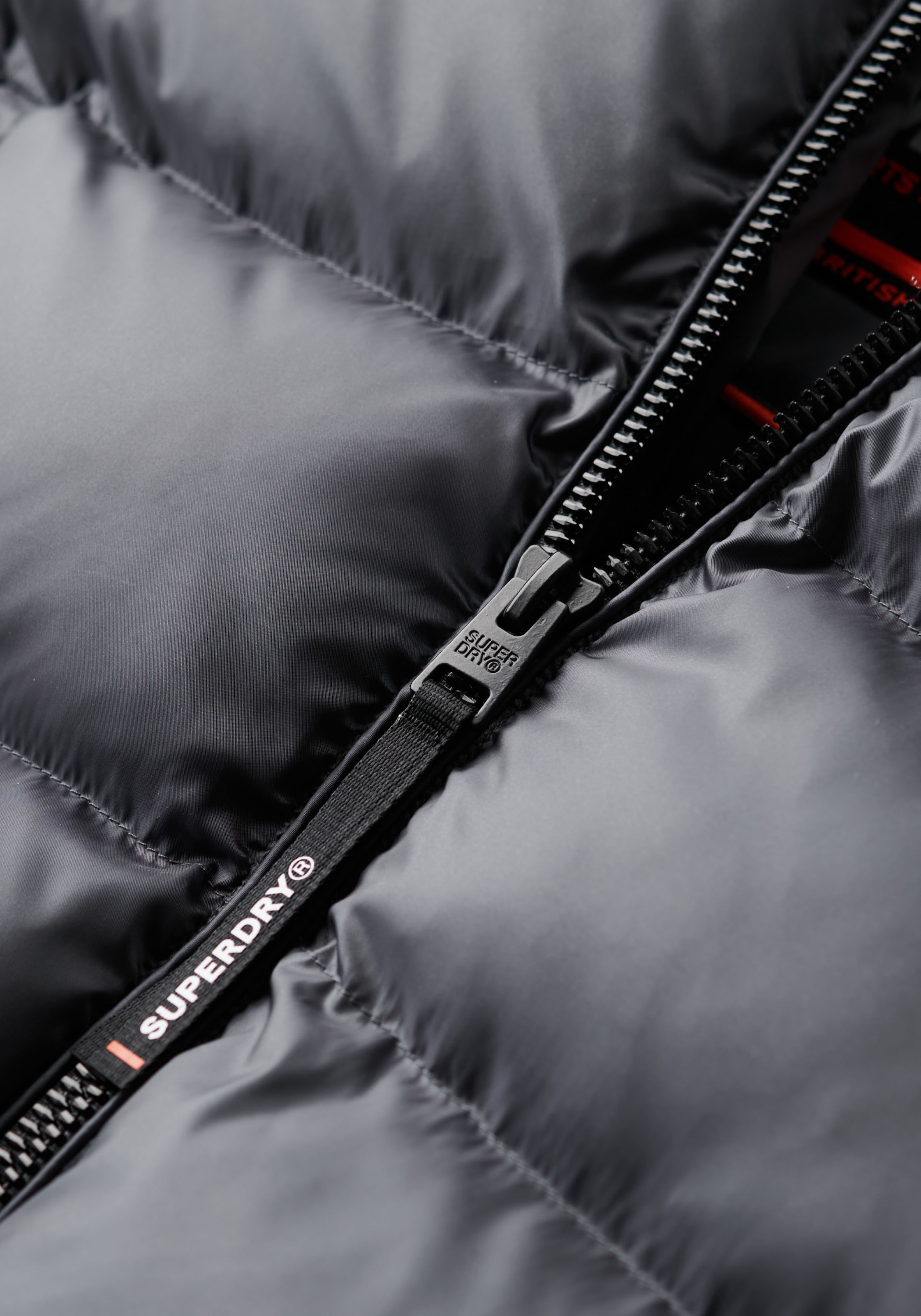 Superdry Steppjacke »HOODED LUXE SPORTS PUFFER«, mit Kapuze