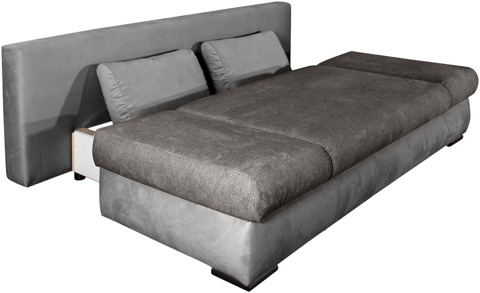 COLLECTION AB Schlafsofa »Chicago mit Bettfunktion, Schlafcouch«, inklusive Bettkasten, Cord-Samt Bezug, anthrazit