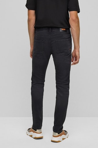 BOSS ORANGE Tapered-fit-Jeans »Taber BC-P-1«, mit Leder-Badge