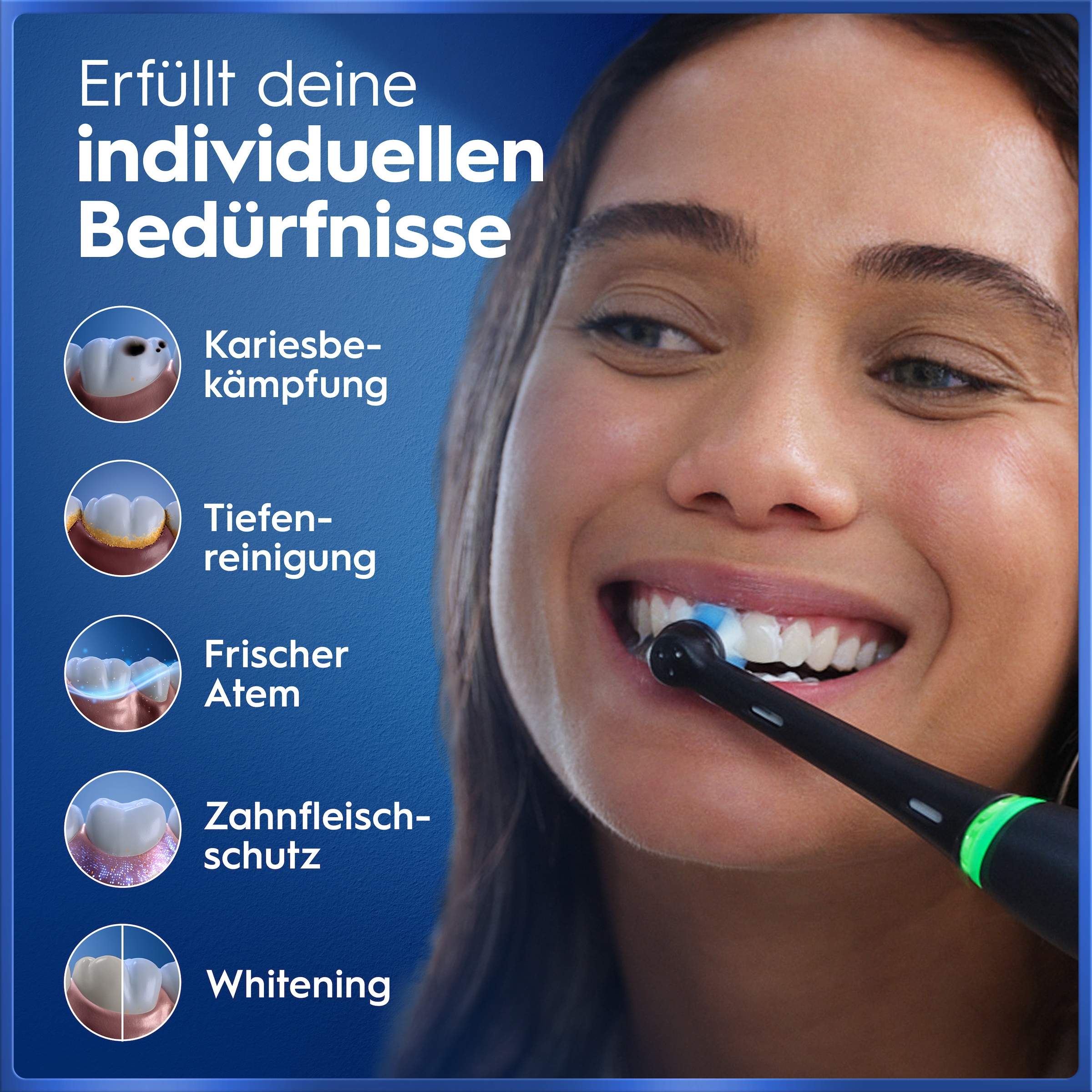 Oral-B Elektrische Zahnbürste »iO 5 Duopack« 2 Stk. Aufsteckbürsten mit Magnet-Technologie, LED-Anzeige, 5 Putzmodi, Reiseetui
