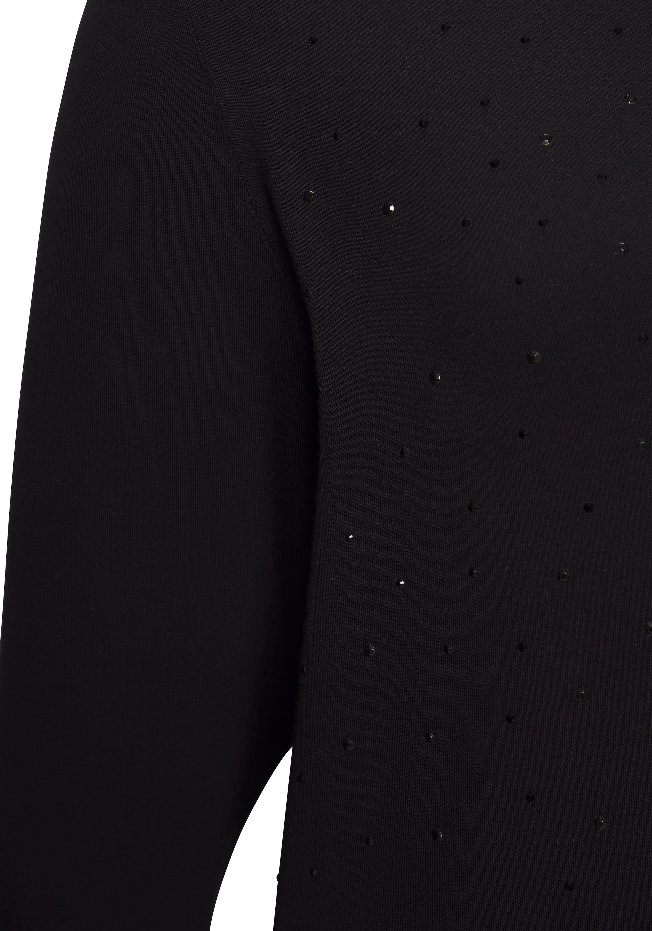 LASCANA Langarmshirt »mit funkelnden Strass-Steinen vorn«, aus weichem Viskose-Stretch