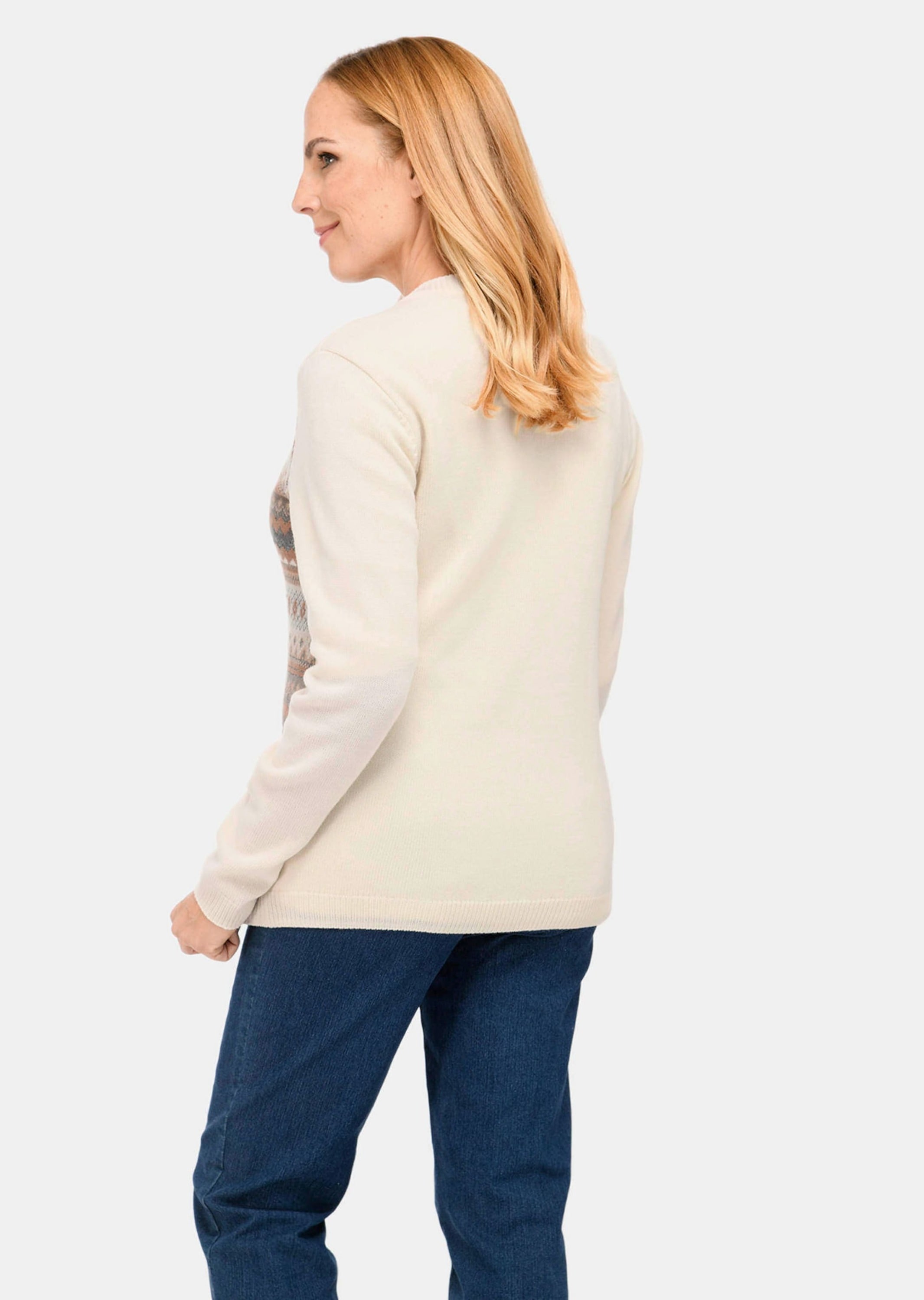 GOLDNER Strickjacke »Jacke Norwegerstrickjacke mit wärmender Schurwolle«