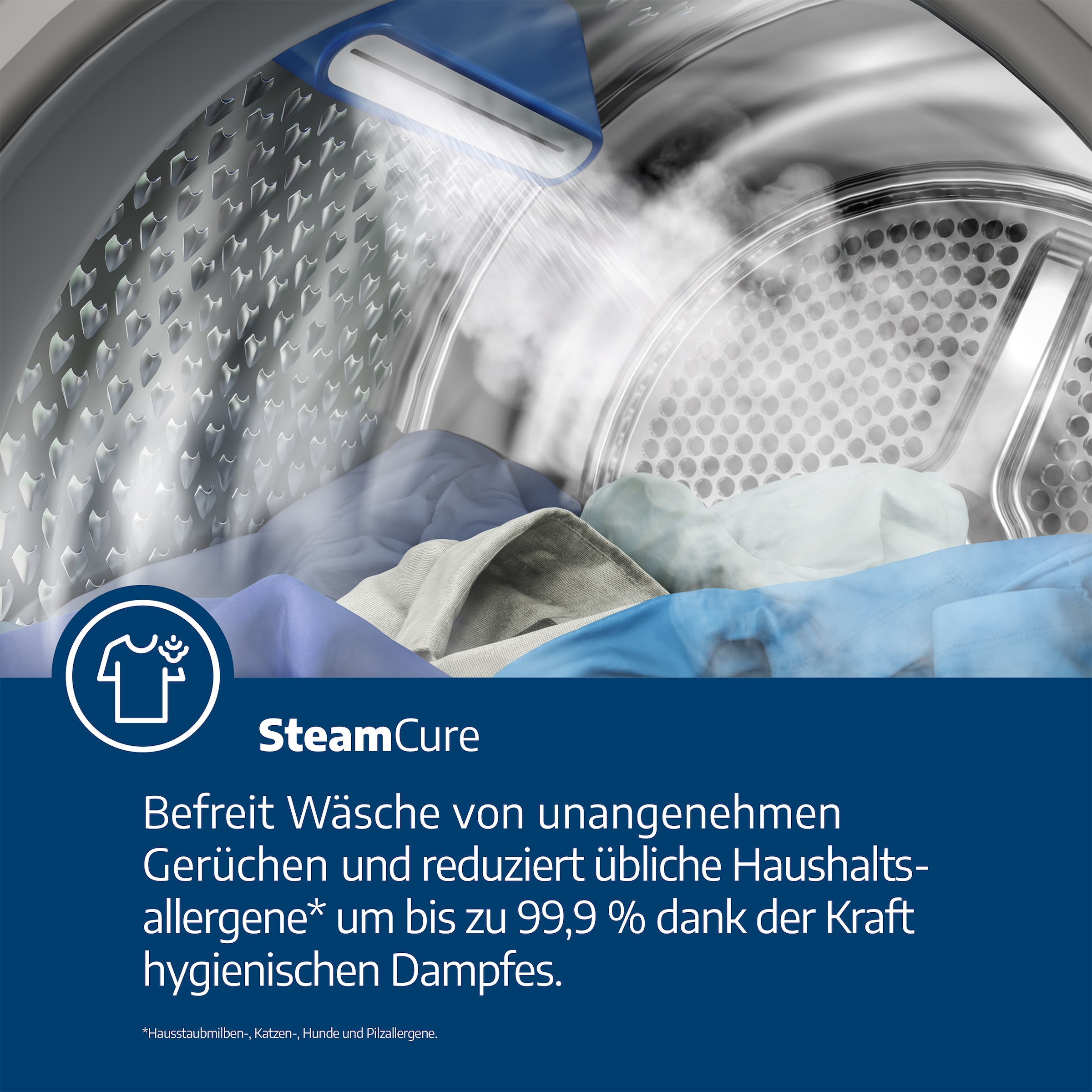 BEKO Waschmaschine »WMOFE841« 8 kg 1400 U/min SteamCure-Dampffunktion für schonende Pflege und Frische