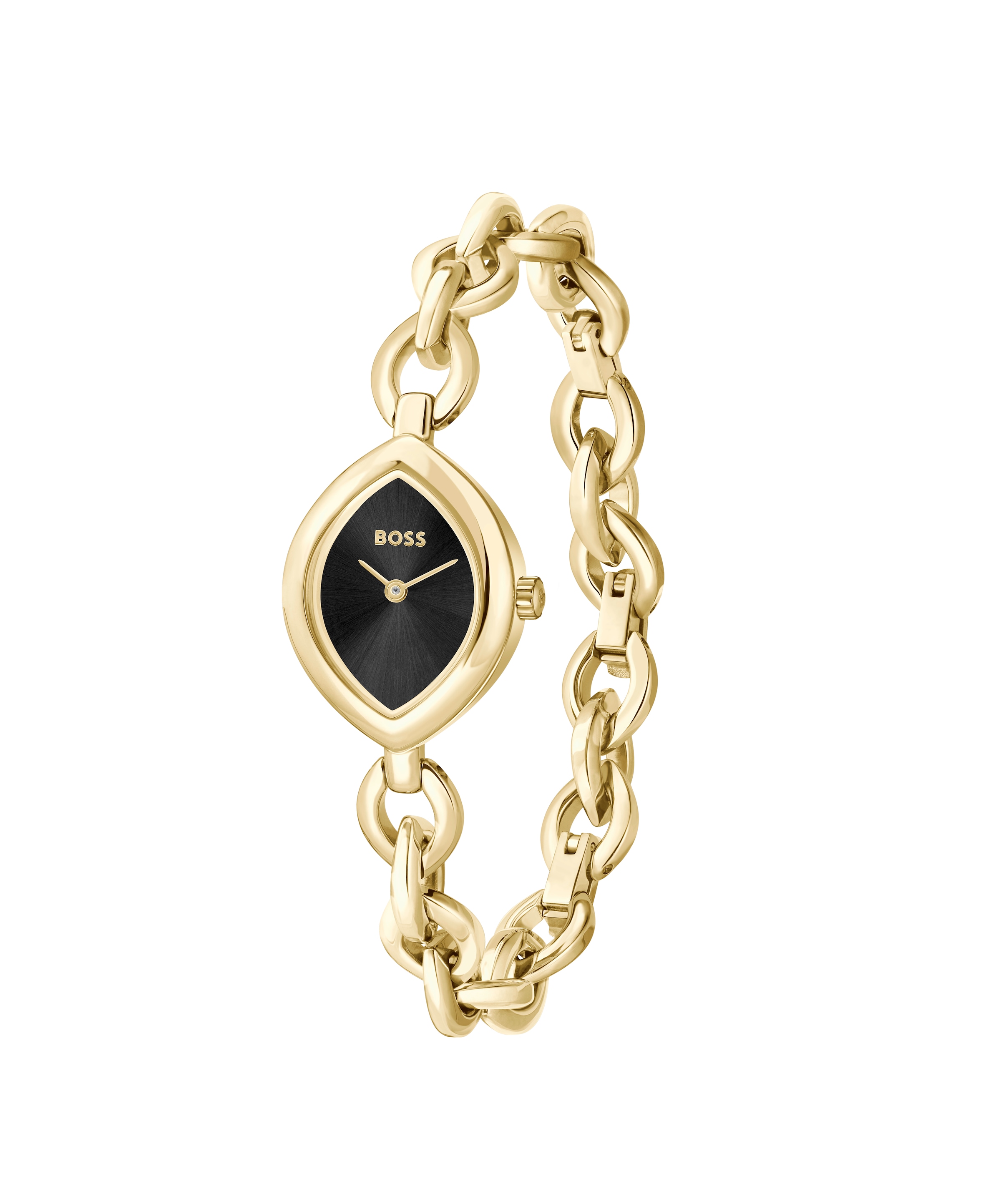 BOSS Quarzuhr »FIORA« Armbanduhr, Damenuhr, Edelstahlarmband, analog