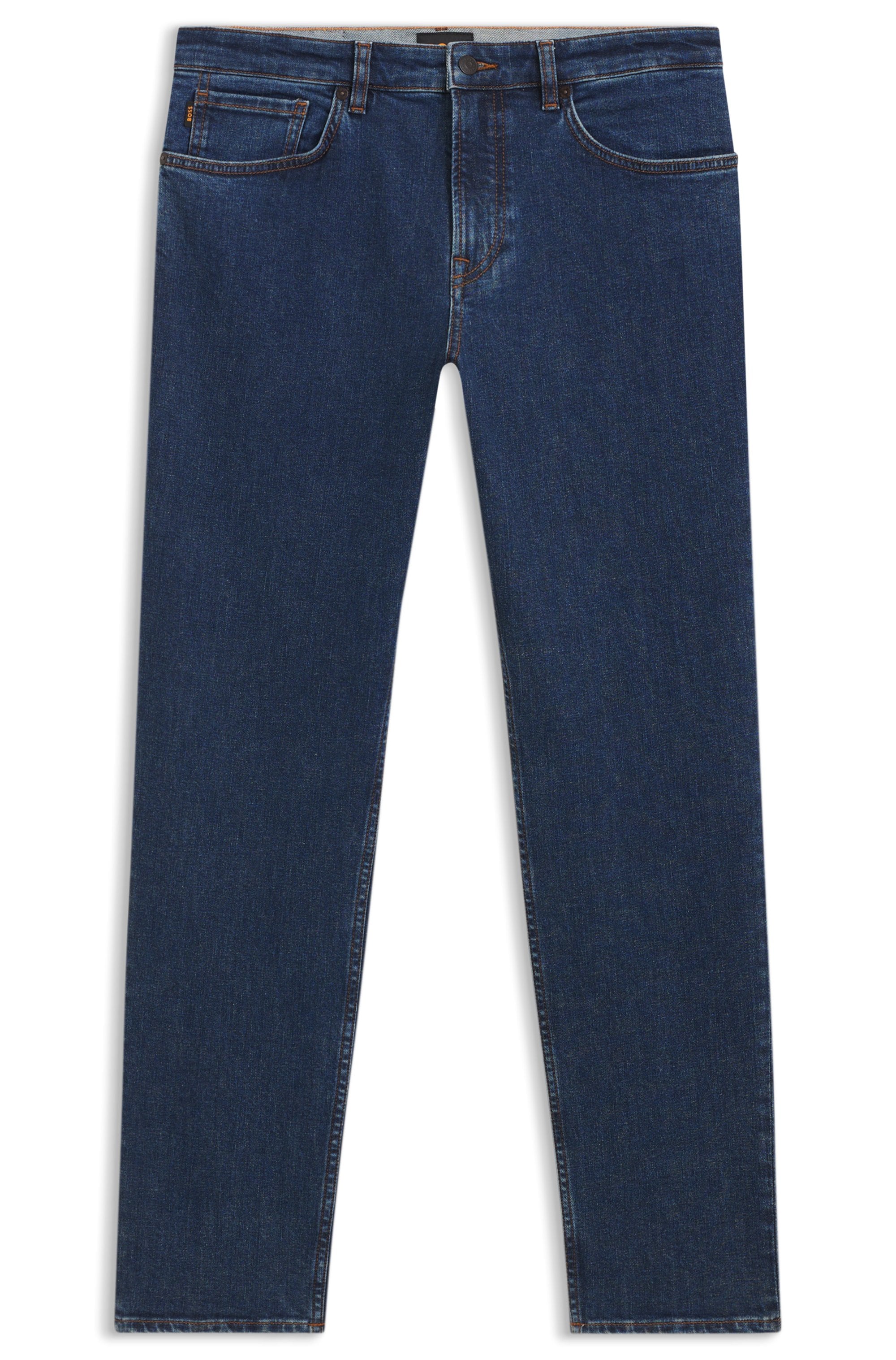 BOSS ORANGE Regular-fit-Jeans »RE.MAINE BO« mit BOSS-Lederbadge, Regular Fit, stone washed