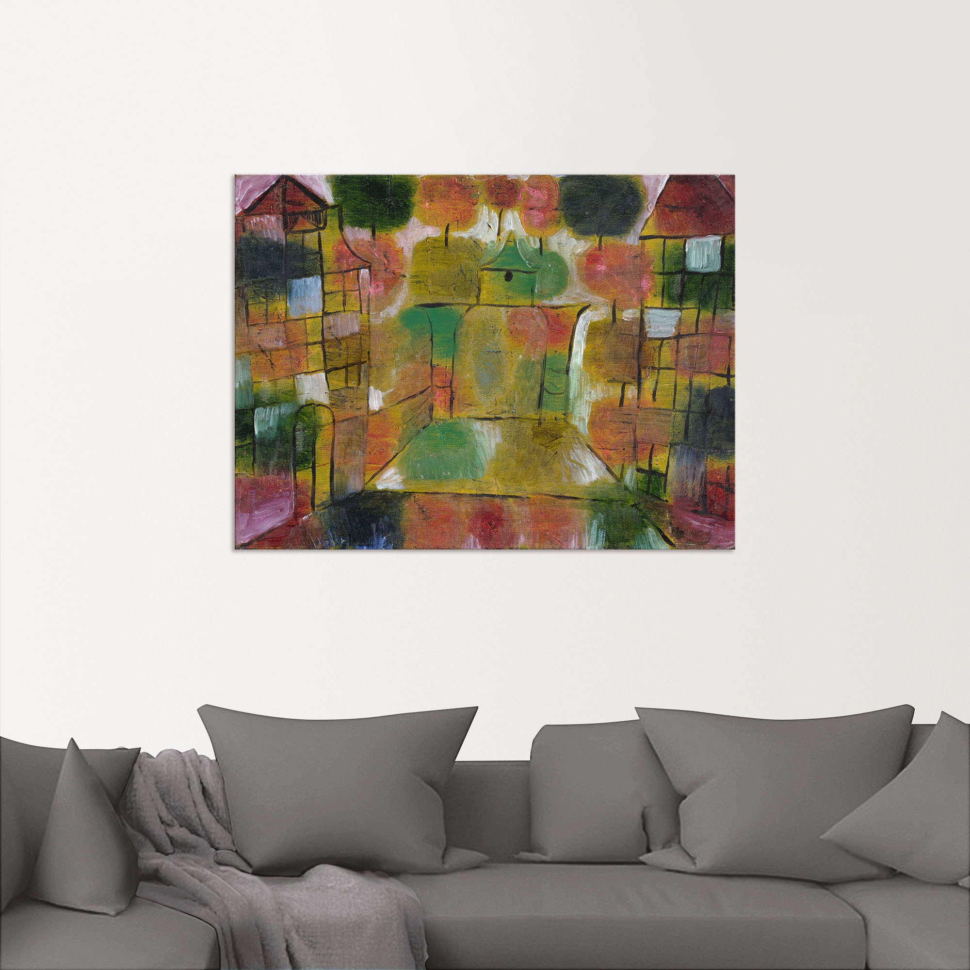 Artland Wandbild »Baum und Architektur-Rhythmen. 1920«, Muster, (1 St.), als Alubild, Leinwandbild, Wandaufkleber oder Poster in versch. Größen