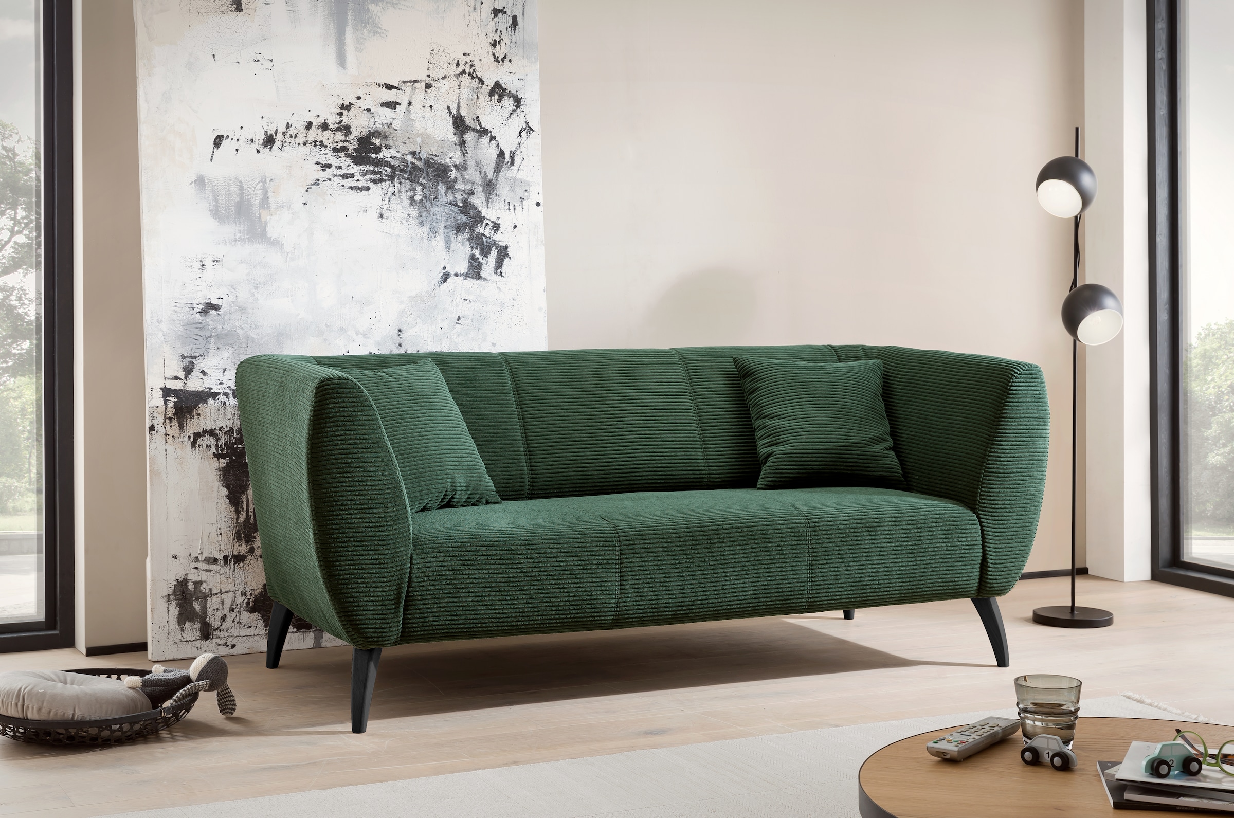 INOSIGN Polstergarnitur »Colori«, (Set, 2 tlg., 3-Sitzer und 2-Sitzer), auch als Loveseat erhältlich