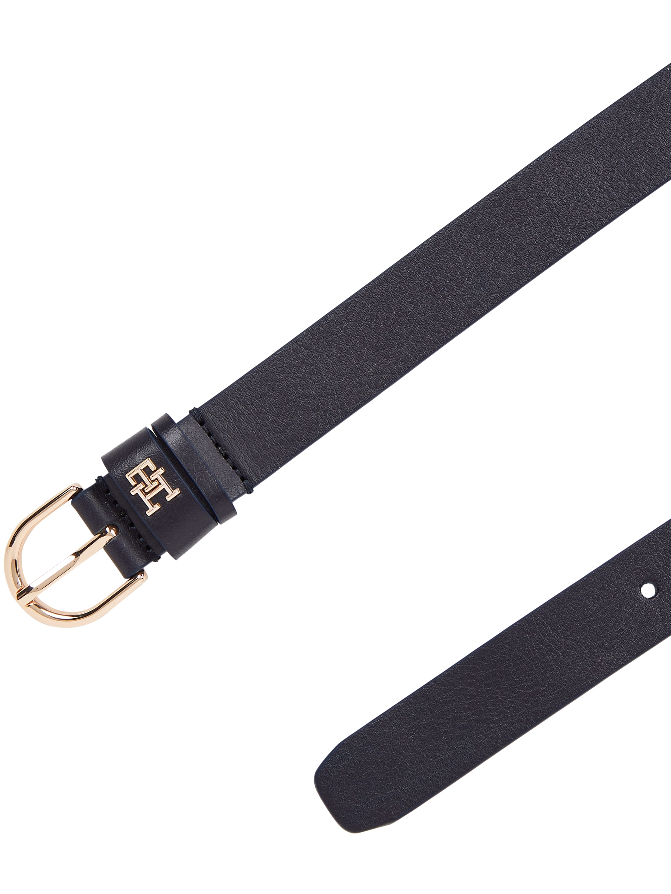 Tommy Hilfiger Ledergürtel »ESSENTIAL EFFORTLESS 2.5«, Logoemblem, weiche Haptik, ovale Einfachdornschließe