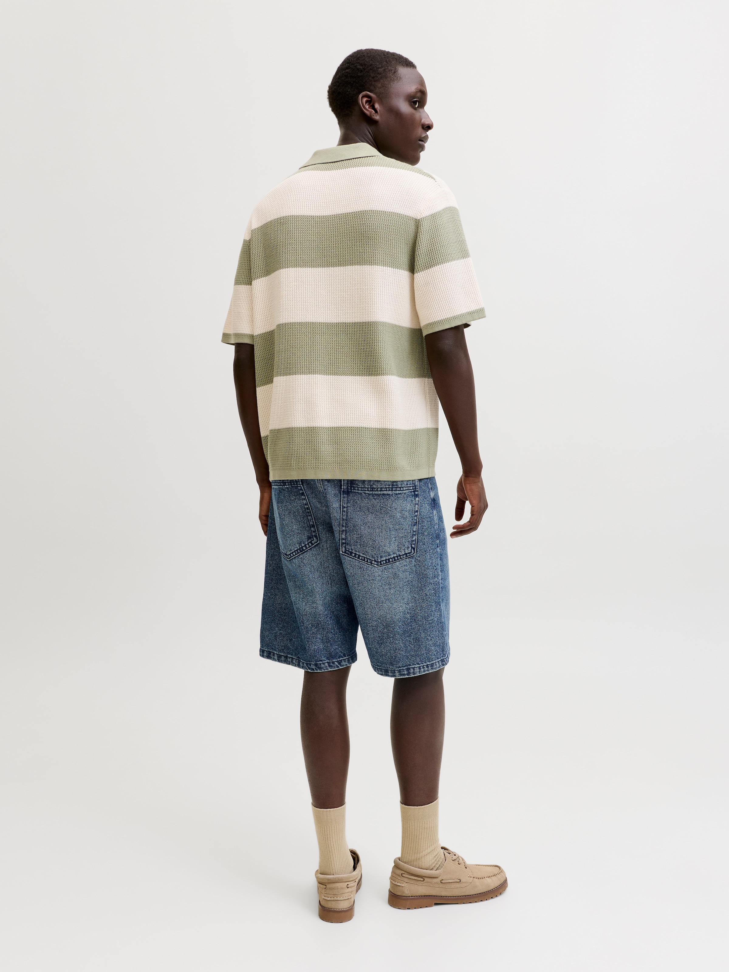 Jack & Jones Jeansshorts »JJIALEX JJCREW SHORTS AT 229 ST LN« Baumwolle, baggy fit