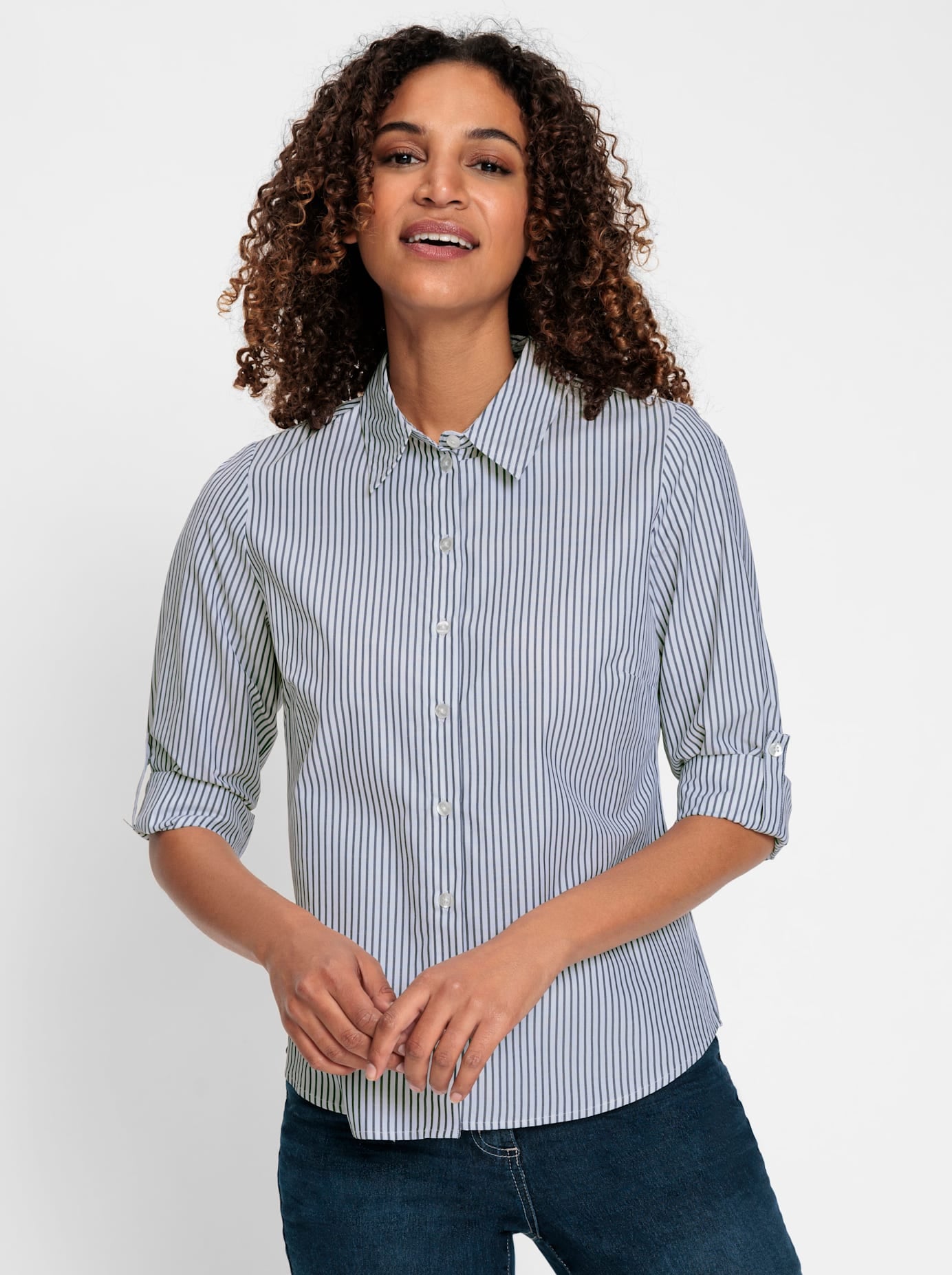 Casual Looks Damen Hemdbluse in bunt, Größe 46