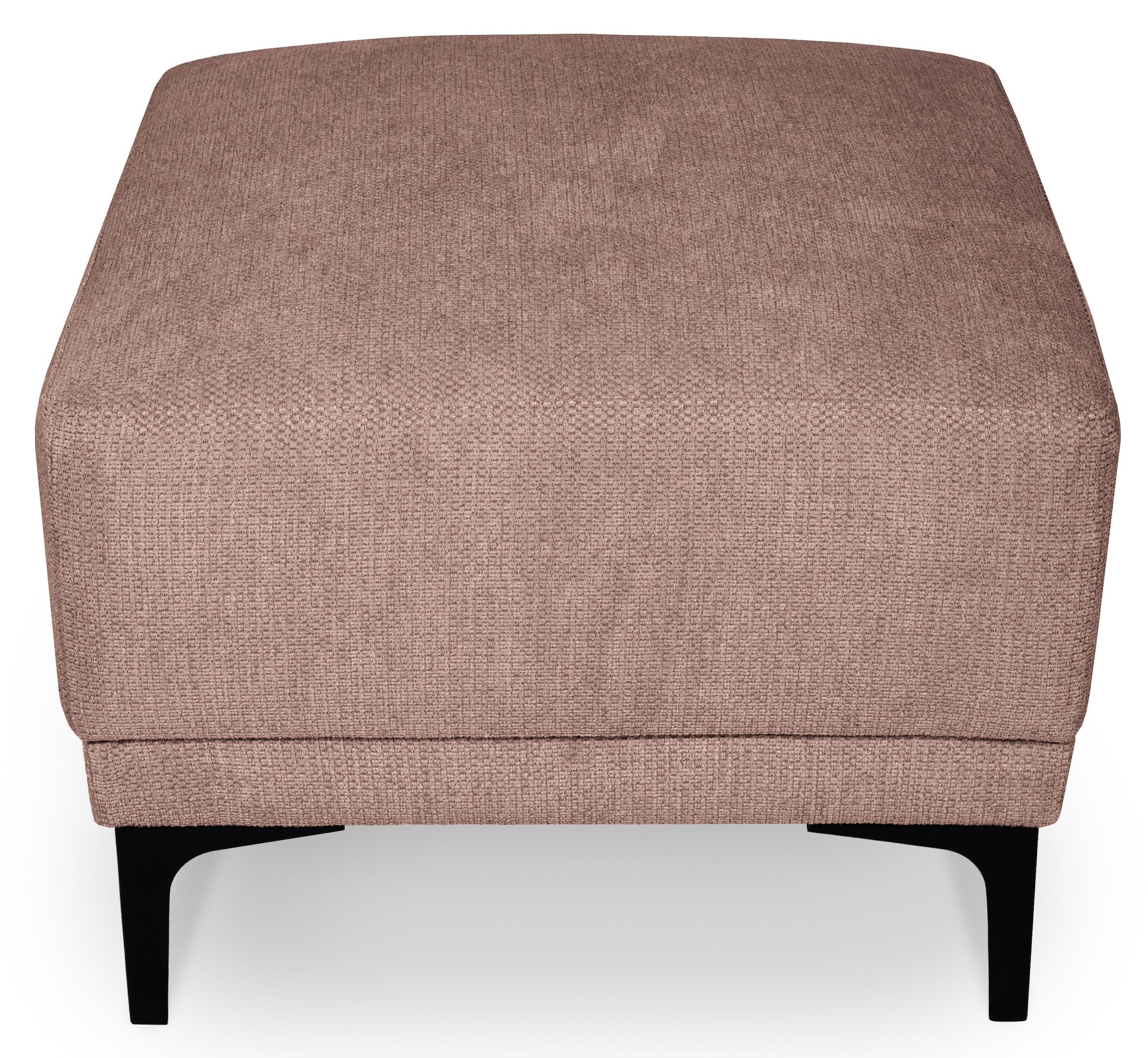 Places of Style Polsterhocker »Xander«, Breite 58 cm, Soft-Touch Chenille, schwarze Metallfüße