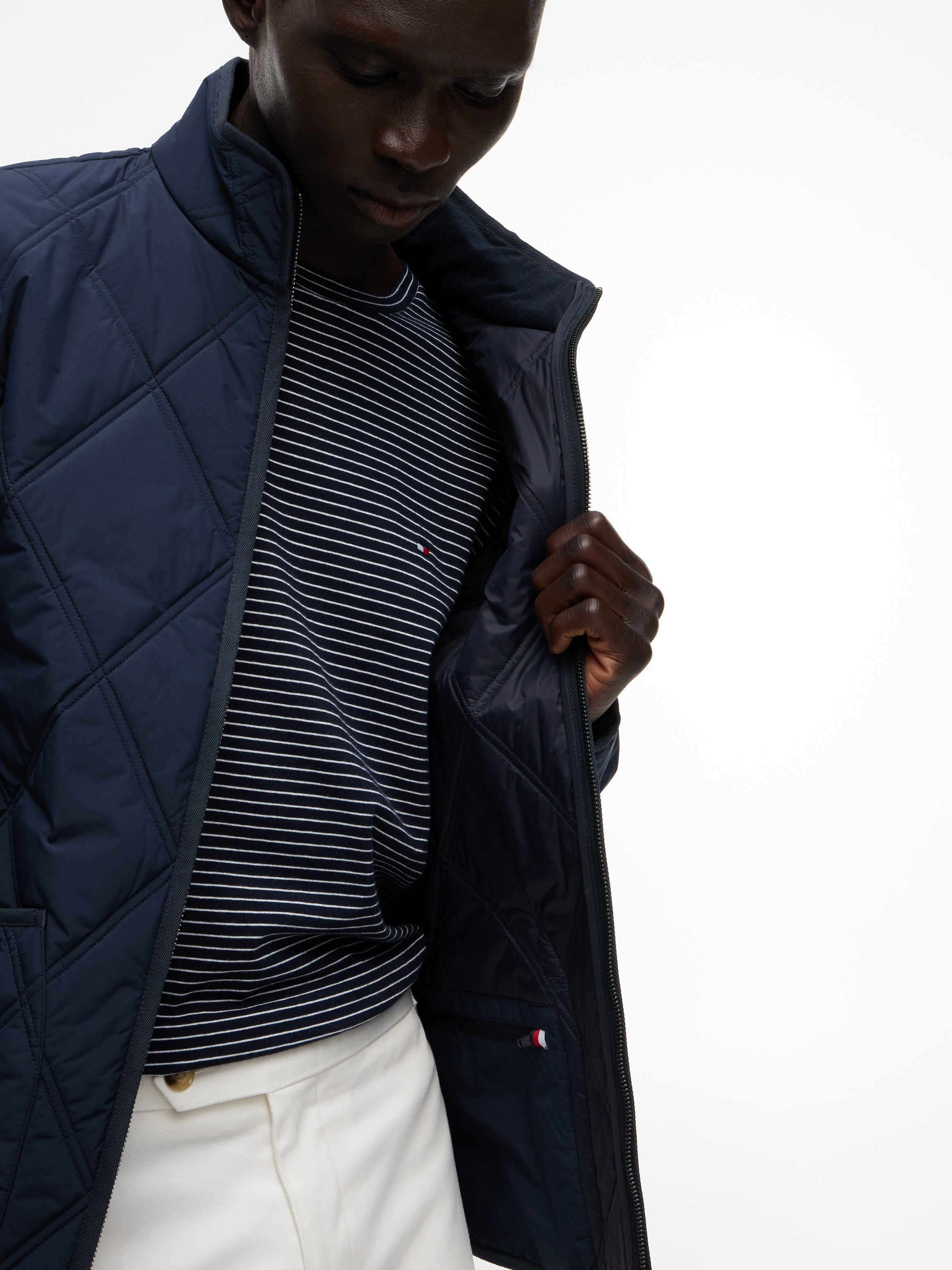 Tommy Hilfiger Steppjacke »DIAMOND QUILT« mit Rautensteppung und Reißverschluss