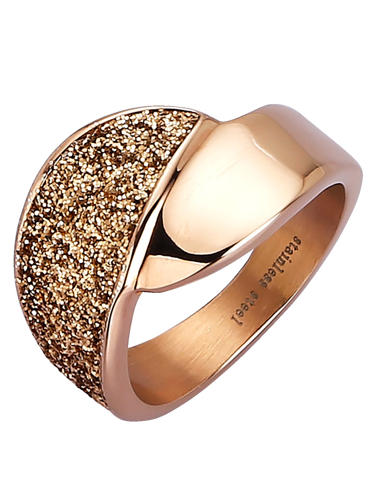 Jacques Lemans Damen Fingerring in rot, Größe 064 (20,4)