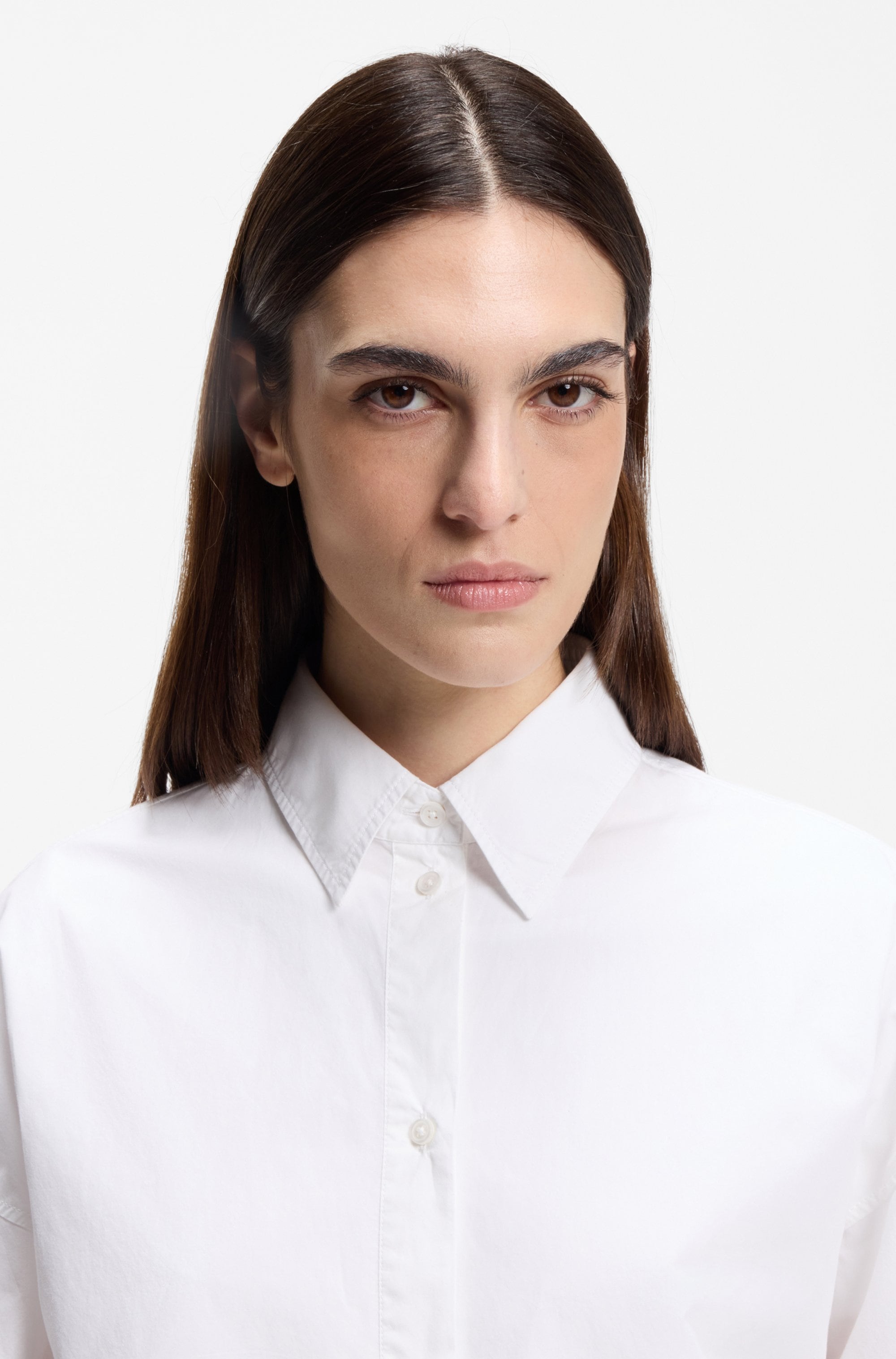 BOSS ORANGE Hemdbluse »Bostatta Premium Damenmode« im Oversize Fit