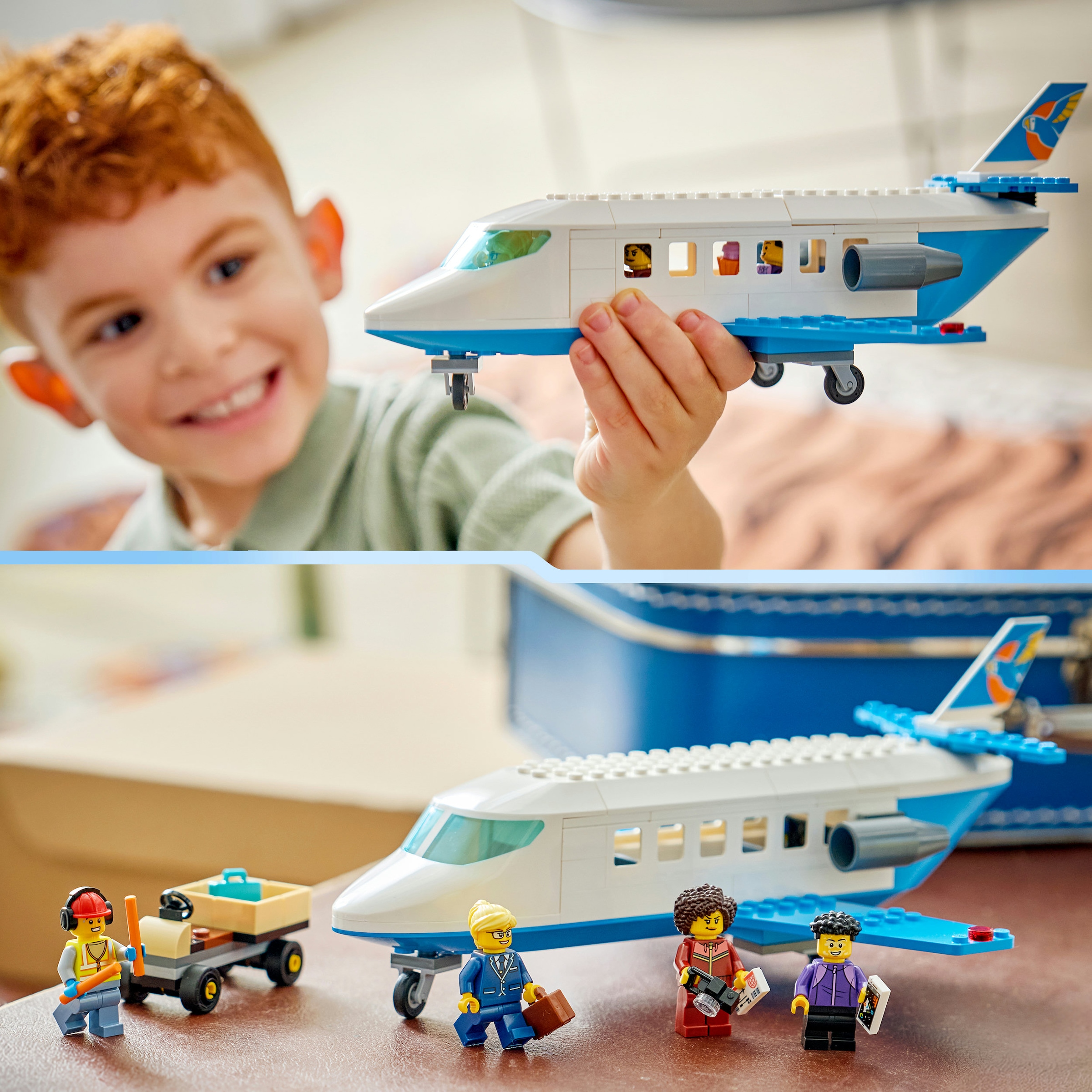 LEGO® Konstruktionsspielsteine »Passagierjet (60492), LEGO City« Made in Europe