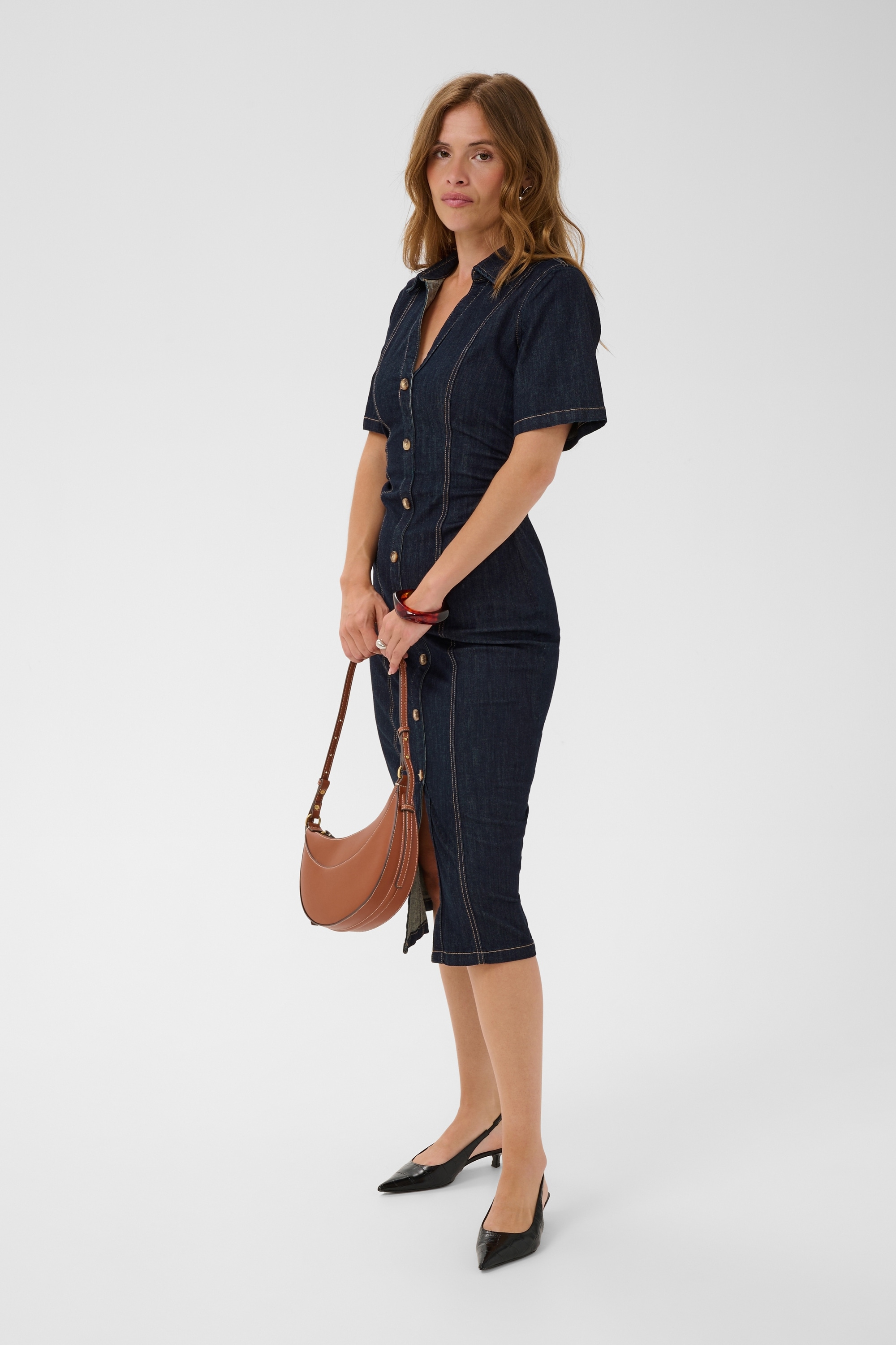 KAFFE Jeanskleid »Damen Denimkleid KAmolly«