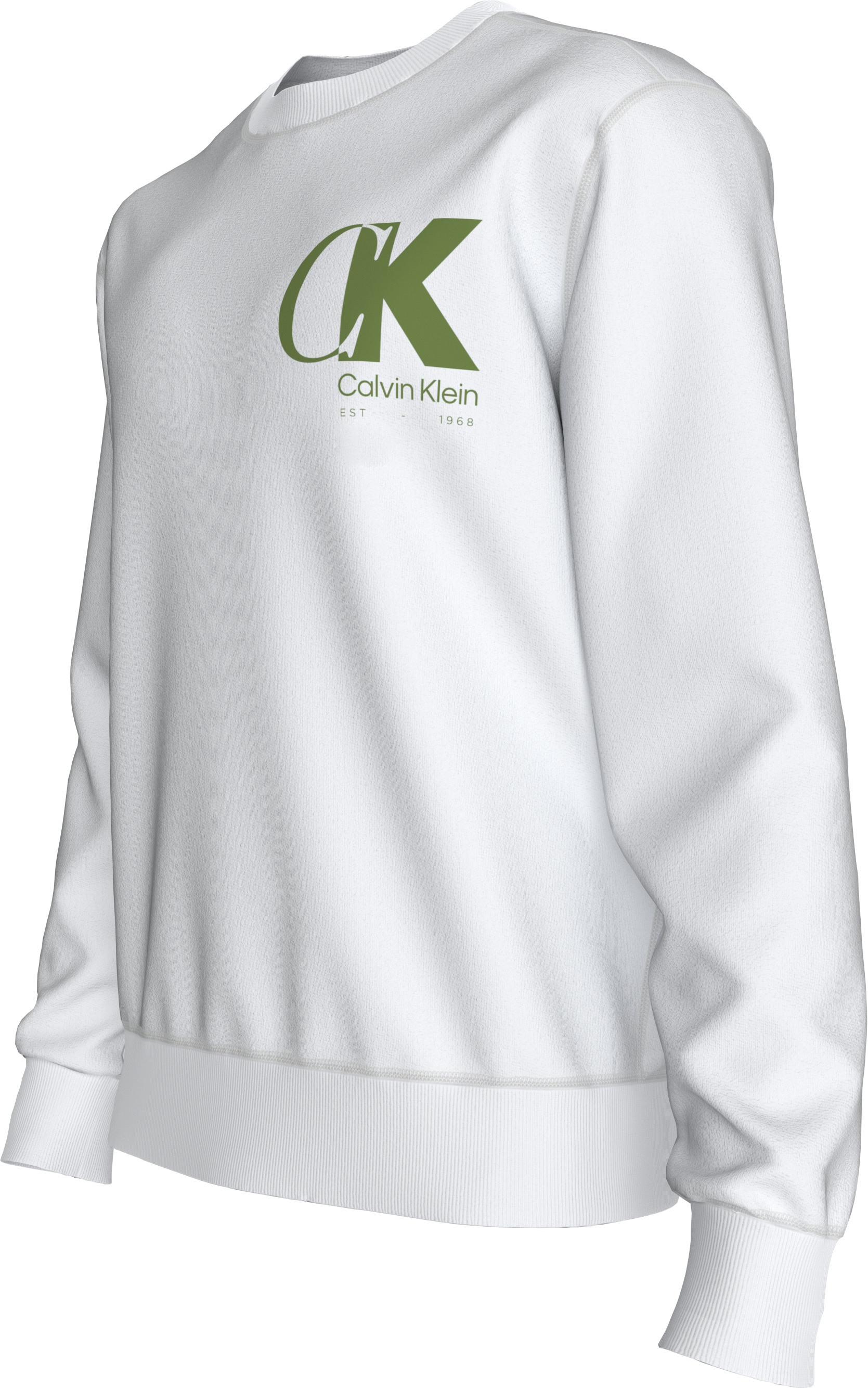 Calvin Klein Sweatshirt »LS EU 350TERRY CK OVERLAP GRAPHI«, Rundhalsausschnitt, regular fit