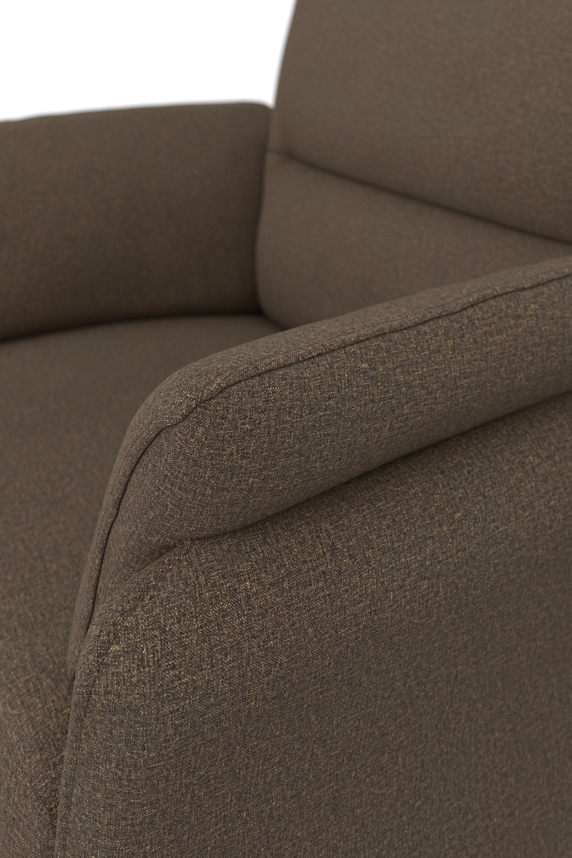 DOMO collection Sessel »Pina elegant und zeitloser Clubsessel, bequemer Cocktailsessel« Hoher Sitzkomfort, Feinstruktur, stone