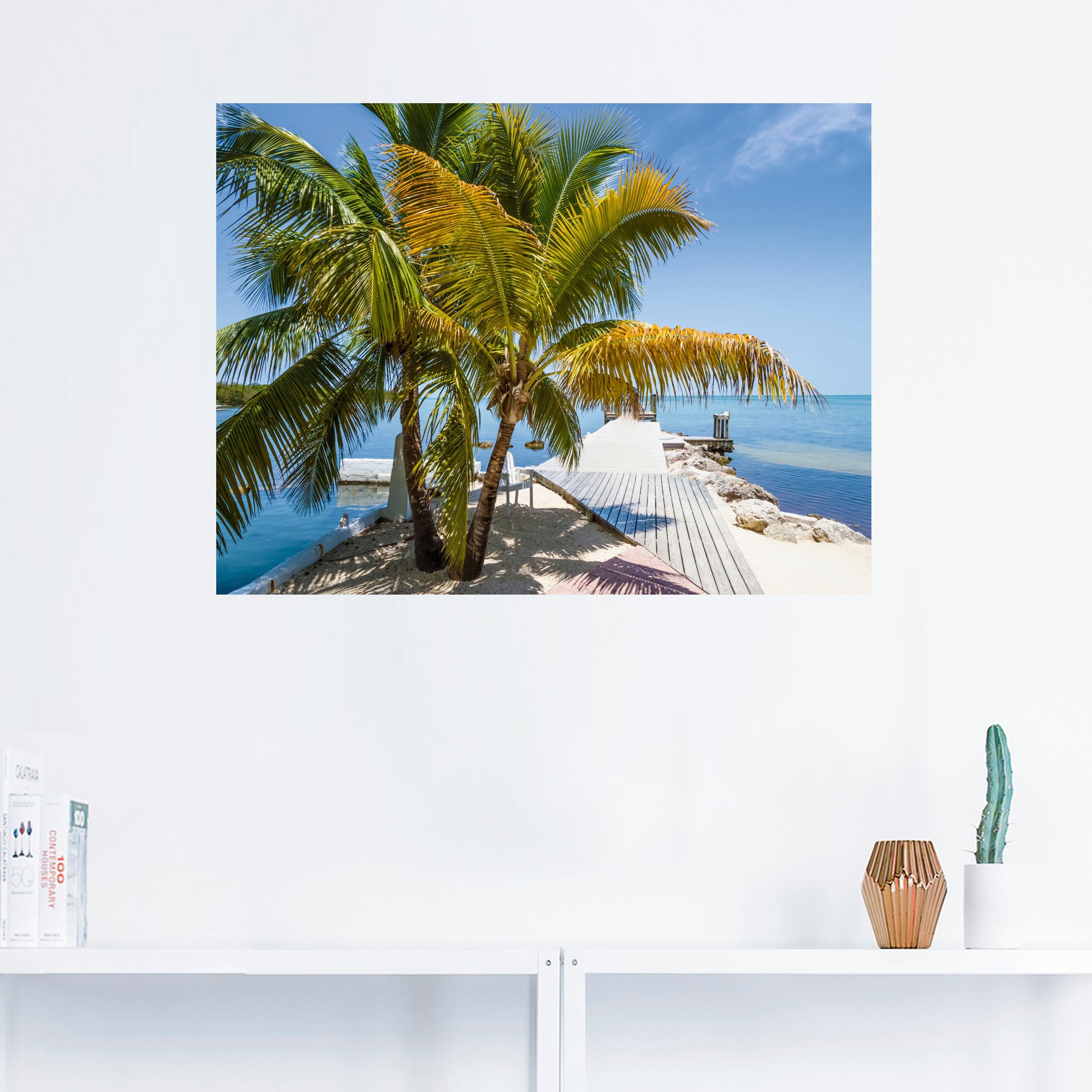 Artland Wandbild »Florida Keys Himmlischer Blick«, Strand, (1 St.), als Leinwandbild, Wandaufkleber in verschied. Größen