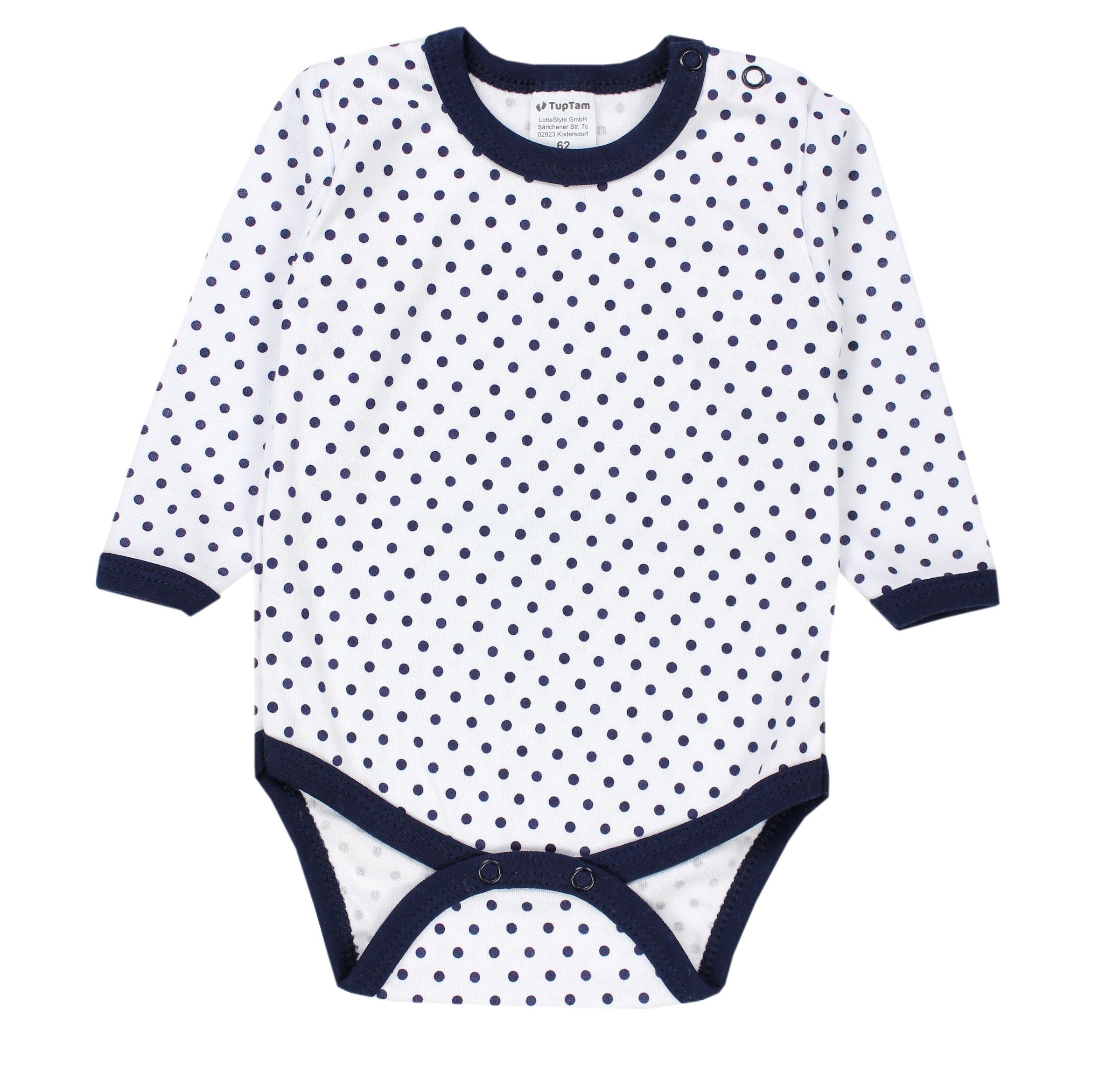 TupTam Langarmbody »Body Mädchen Baby Body Langarm Unifarben 5er Pack«