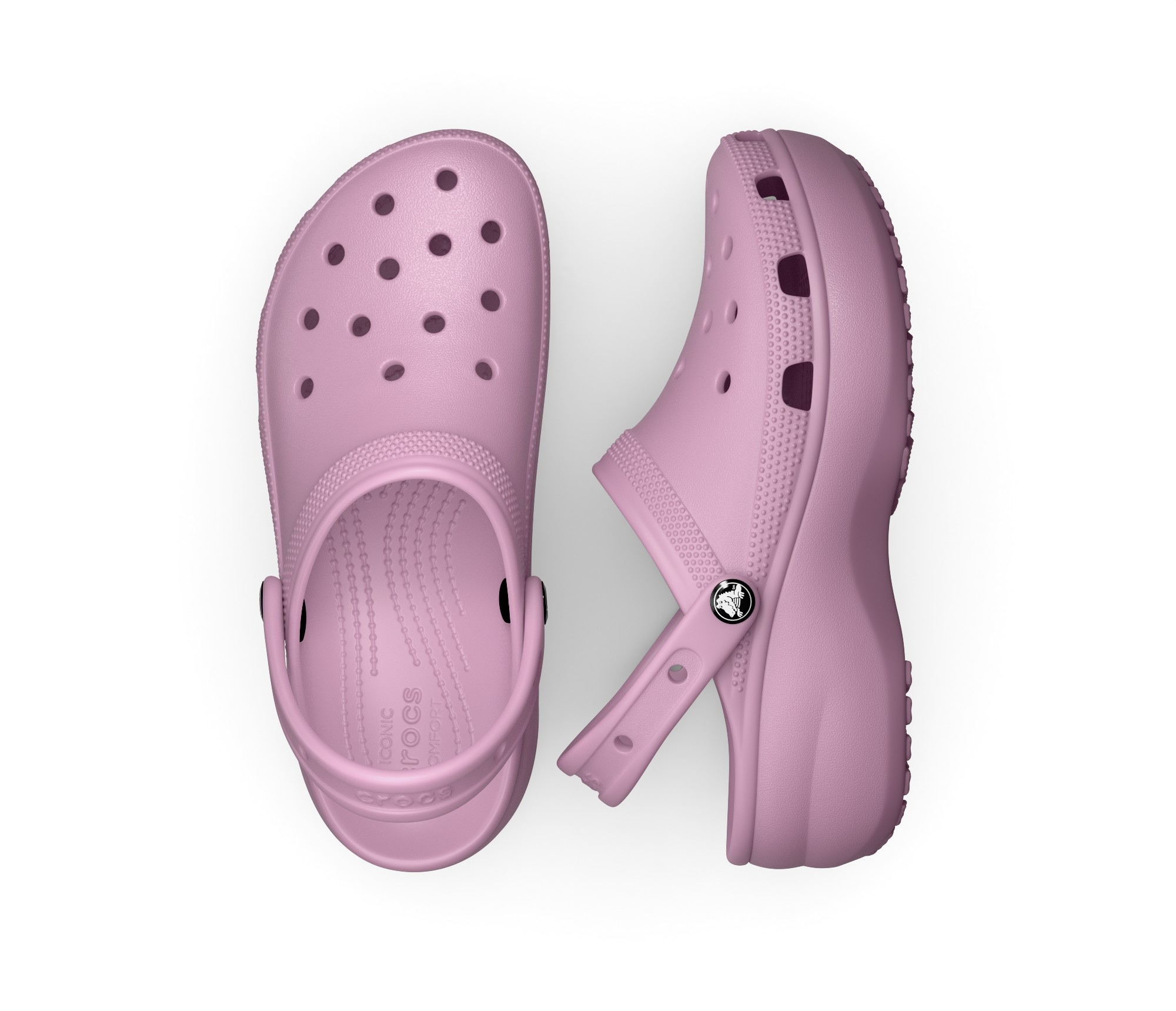 Crocs Clog »Classic Platform Clog W«, Sommerschuh, Schlappen, Hausschuh, trendige Plateausohle