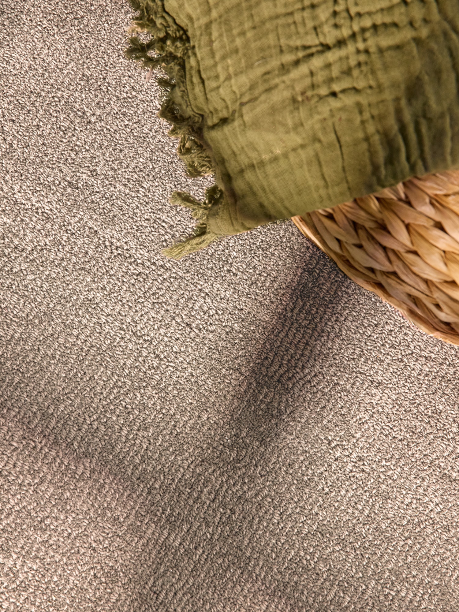 Villeroy & Boch Teppich »Wollteppich Kivi« rund 17 mm Höhe Handgewebt, Wolle, Bordüre, Einfarbig, Läufer, Wohnzimmer, Organisch