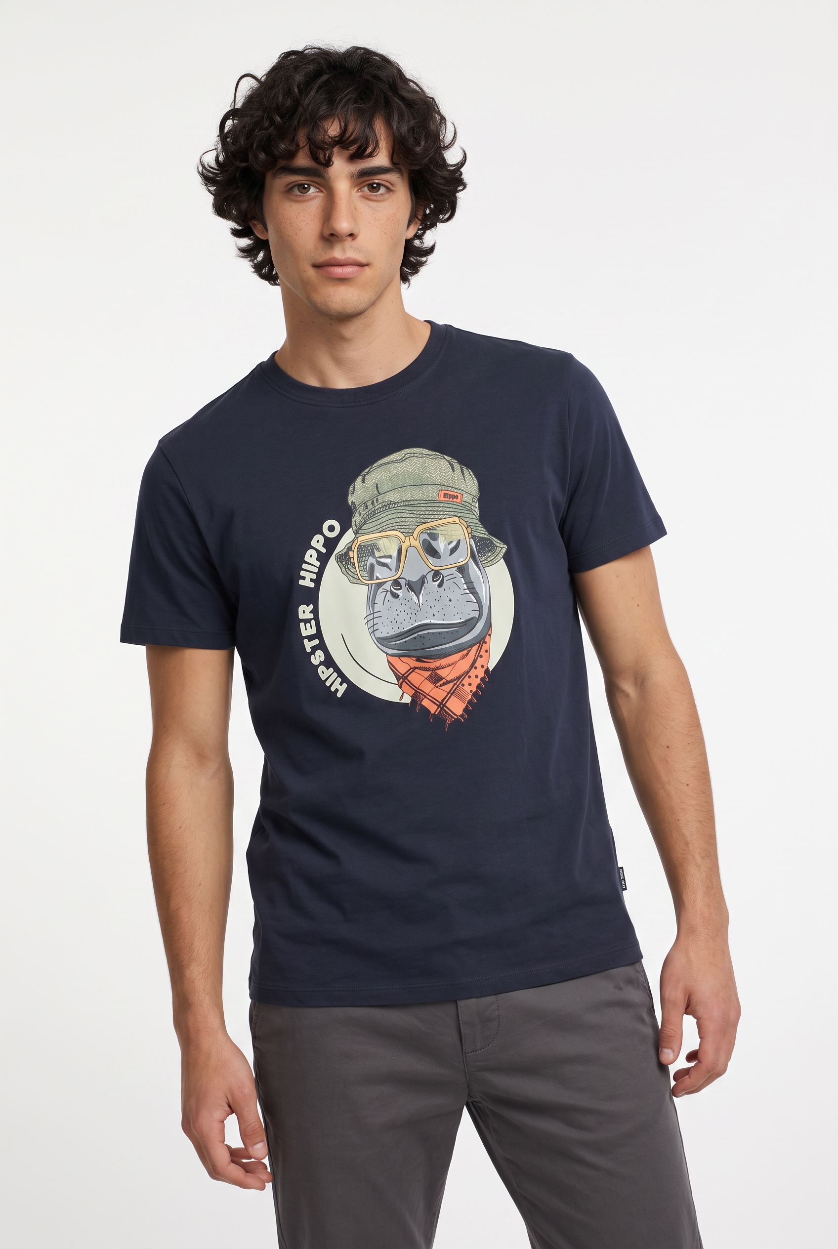 Blend T-Shirt »BHKURT FUNNY GRAPHIC S/S TEE« mit normaler Länge, ohne Verschluss, aus Baumwolle und Single Jersey