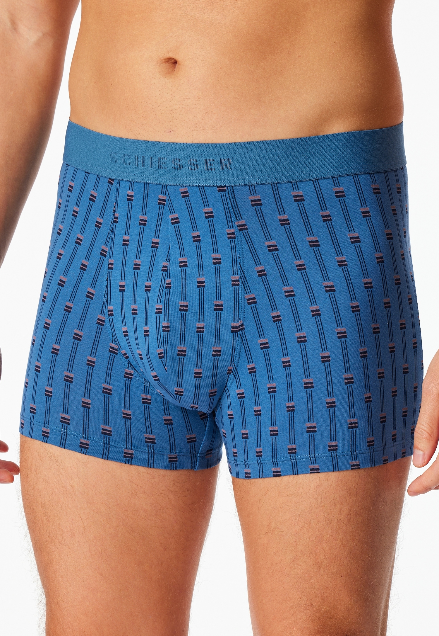 Schiesser Boxershorts »95/5 Multipacks« 3er Pack,  ohne Eingriff, softer Logo-Webgummibund