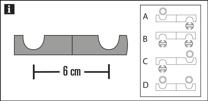 GARDINIA Deckenträger Adapter »Verbindungselement für Gardinenstangen«, Einzelprogramm Chicago St.), (1 OTTO Ø bei Serie mm 20