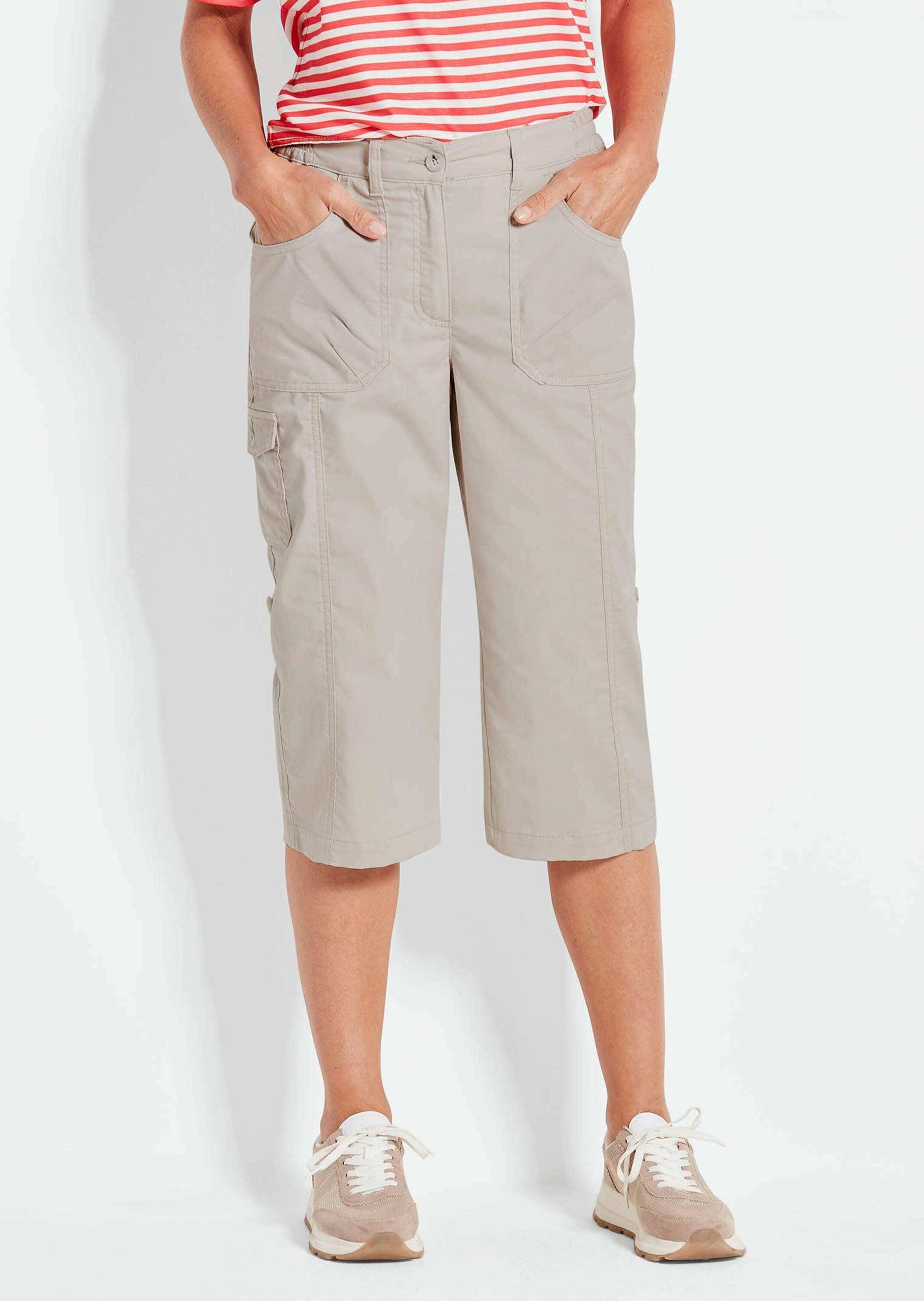 GOLDNER 7/8-Hose »Capri-Funktionshose Carla Krempelbare Capri-Hose mit Funktion«