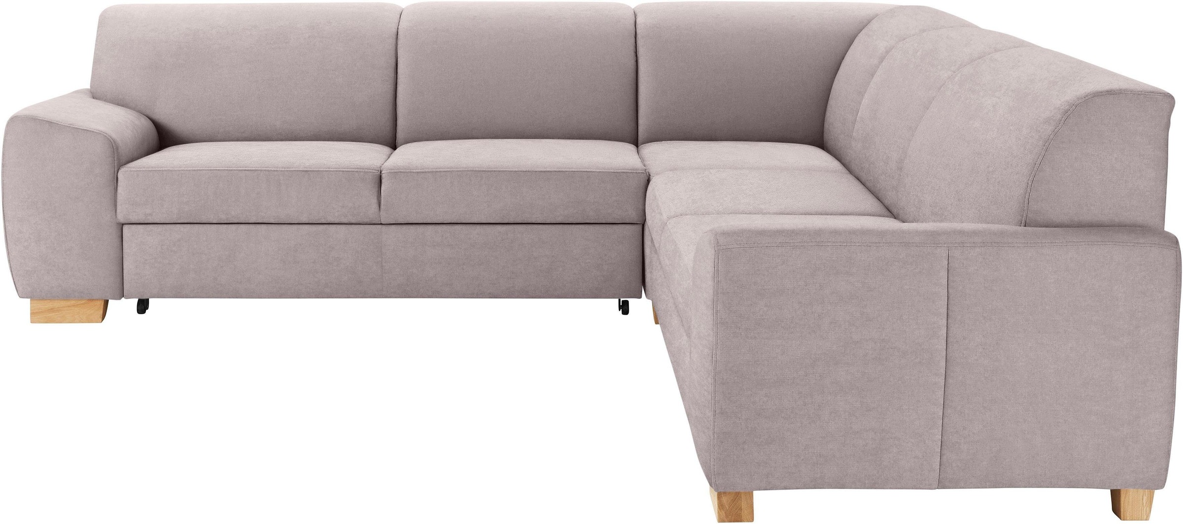 DOMO collection Ecksofa »Incanto kubische Formensprache, komfortabel, flache Armlehnen, L-Form«, wahlweise mit Bettfunktion