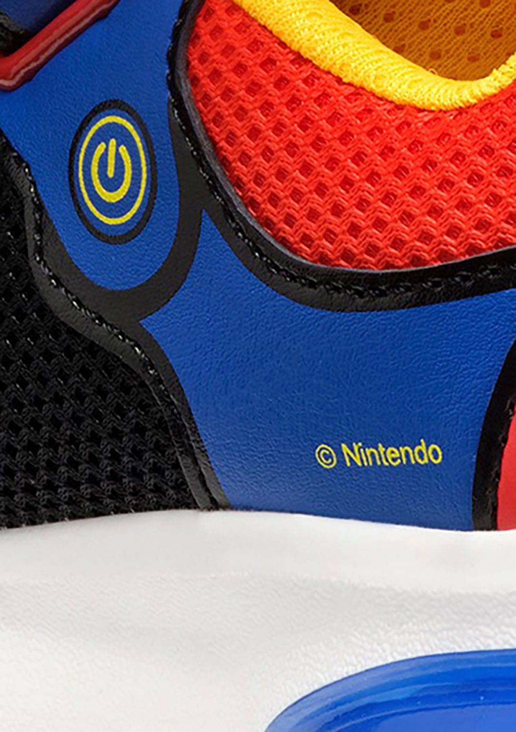 Geox Sneaker »J CIBERDRON BOY Blinkschuh«, Retro Sneaker, Blinkschuh mit Super Mario Motiv